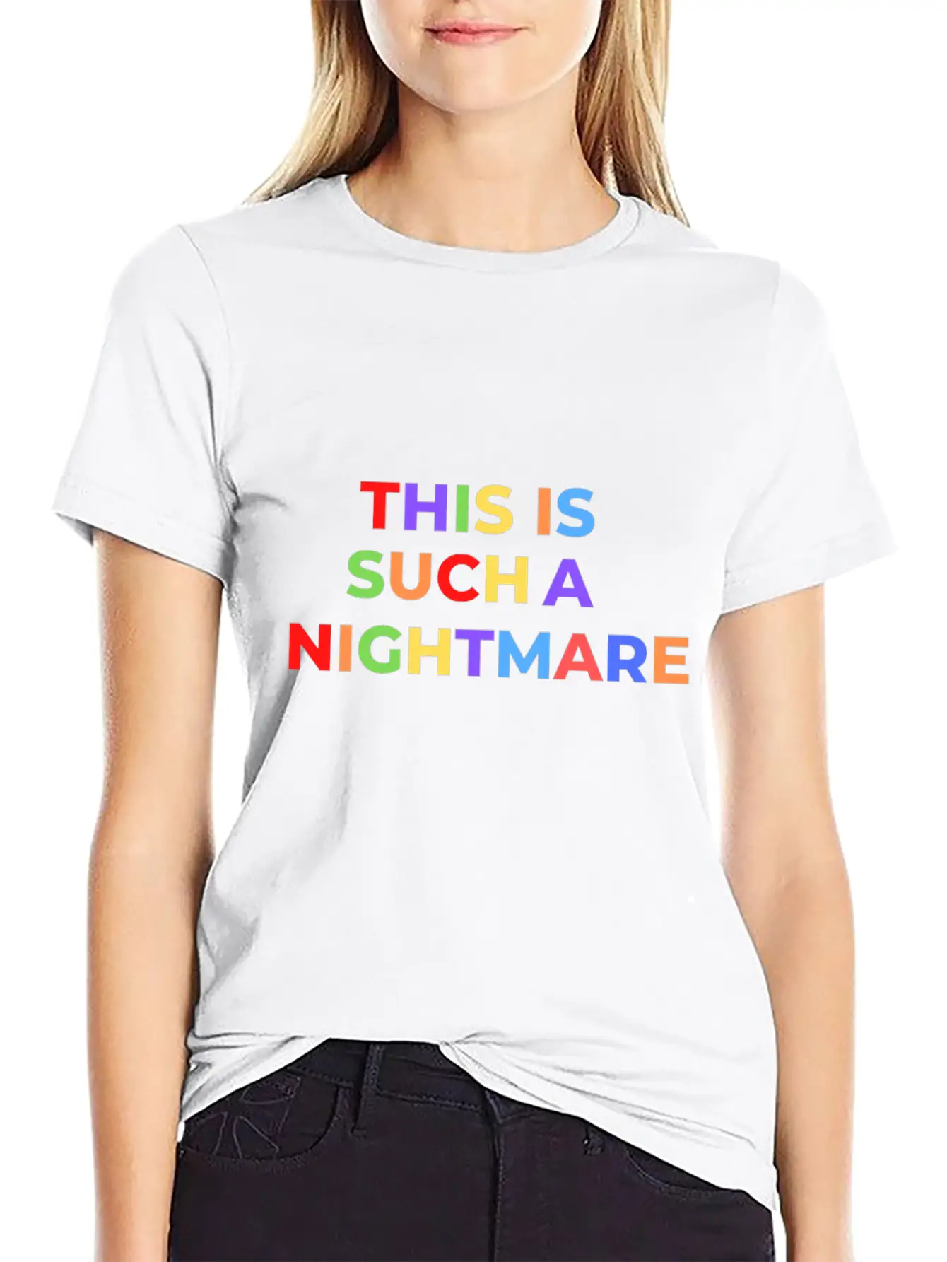 THIS IS SUCH A NIGHTMARE V2 Stylish Everyday T-Shirt – Unisex Basic Cotton Tee