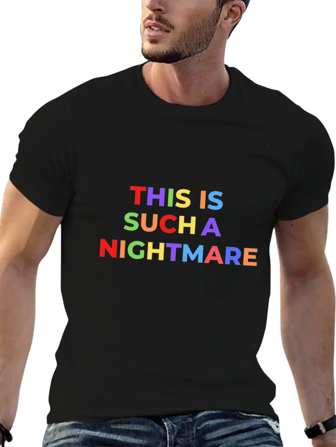 THIS IS SUCH A NIGHTMARE V2 Stylish Everyday T-Shirt – Unisex Basic Cotton Tee