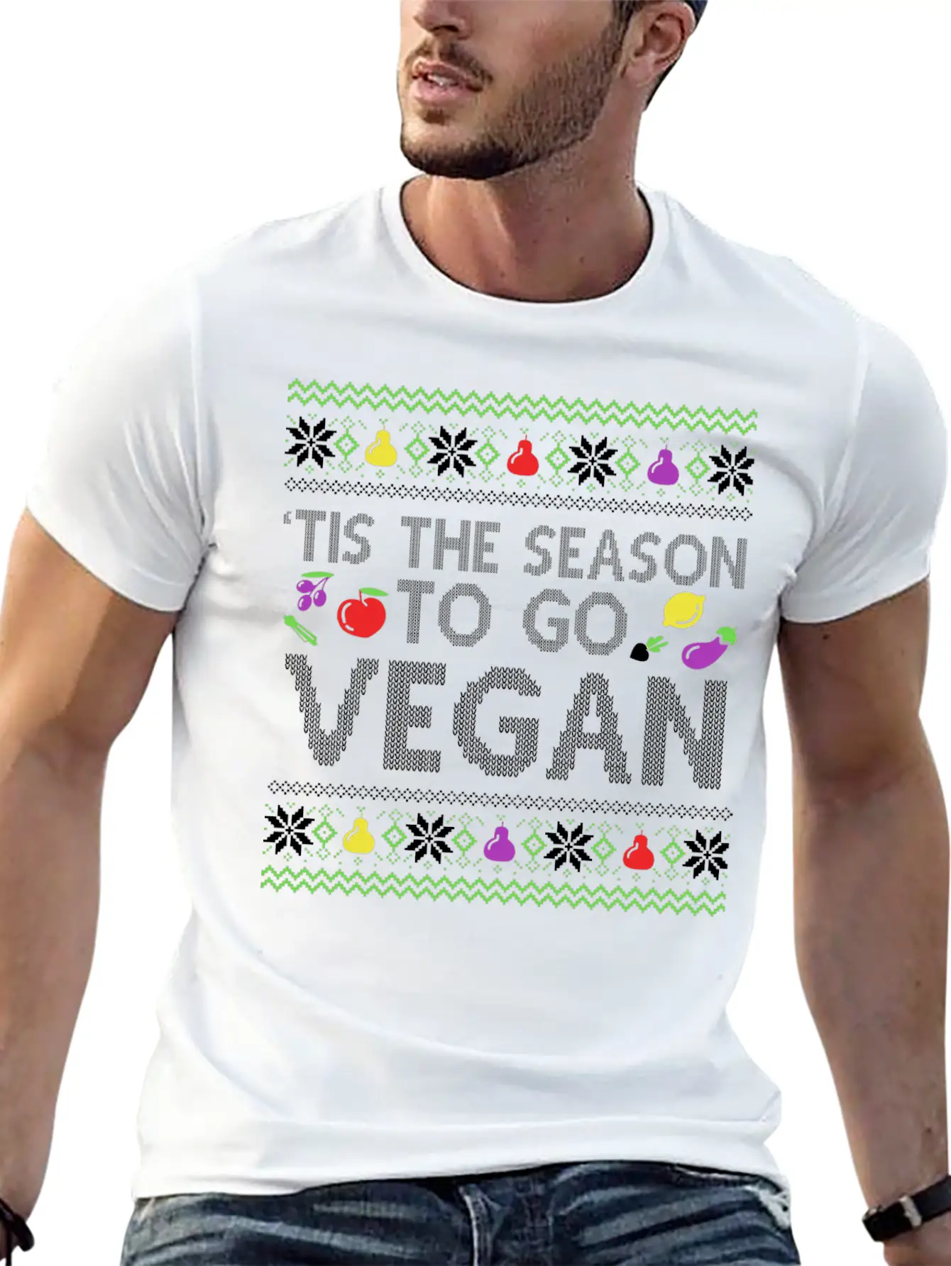 This Is The Seasons To Go Vegan Veganism Stylish Everyday T-Shirt – Unisex Basic Cotton Tee