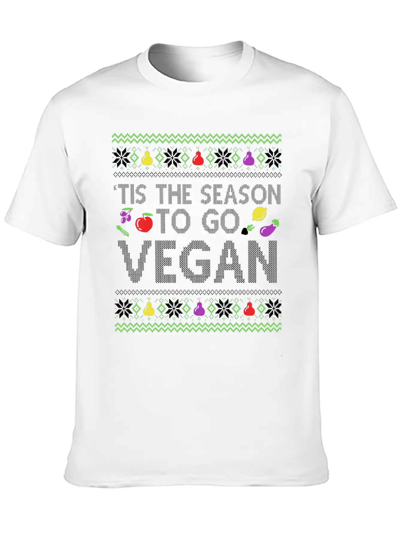 This Is The Seasons To Go Vegan Veganism Stylish Everyday T-Shirt – Unisex Basic Cotton Tee