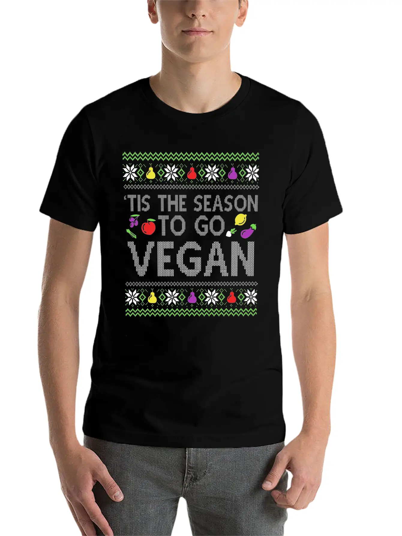 This Is The Seasons To Go Vegan Veganism Stylish Everyday T-Shirt – Unisex Basic Cotton Tee