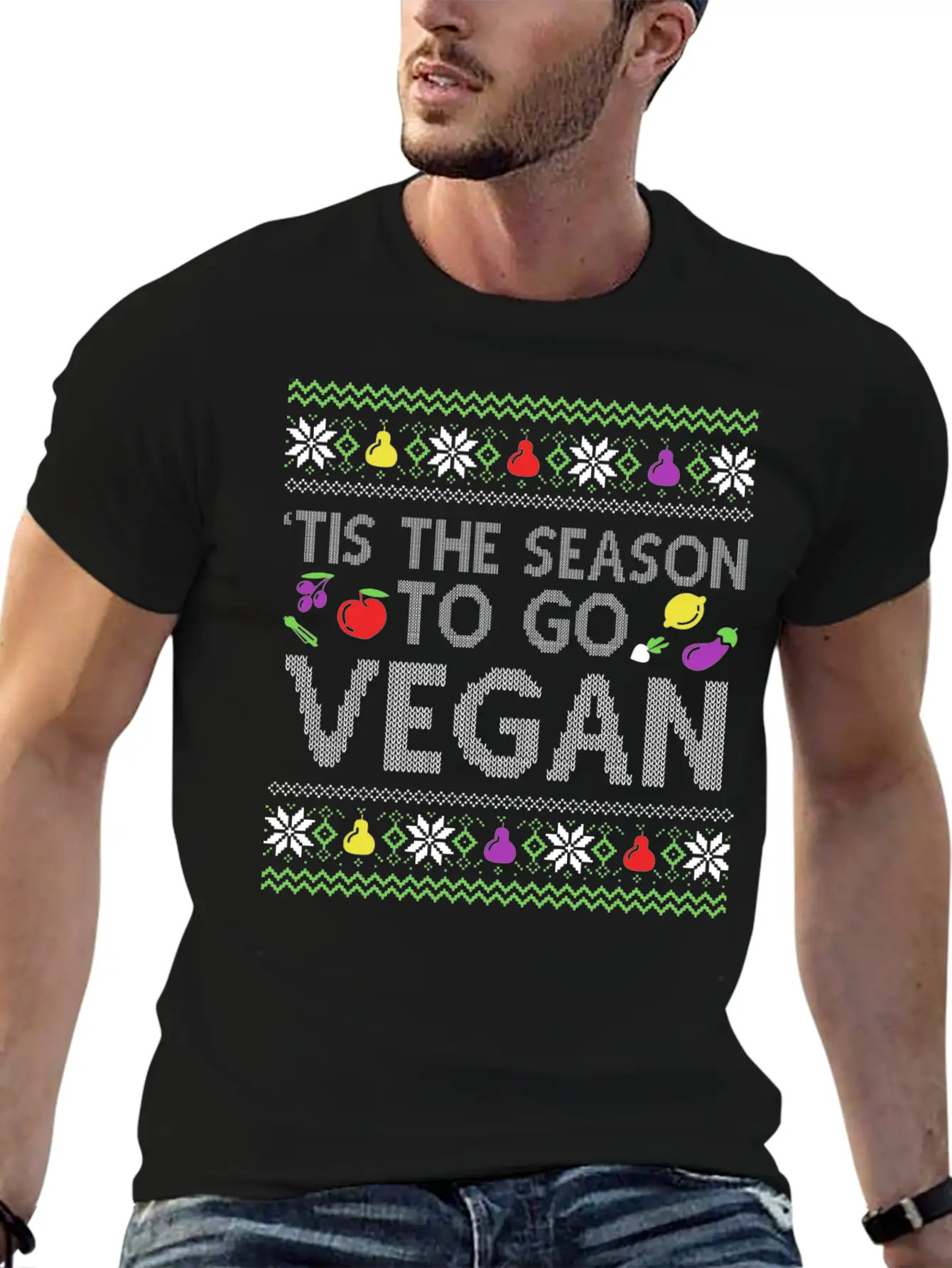 This Is The Seasons To Go Vegan Veganism Stylish Everyday T-Shirt – Unisex Basic Cotton Tee