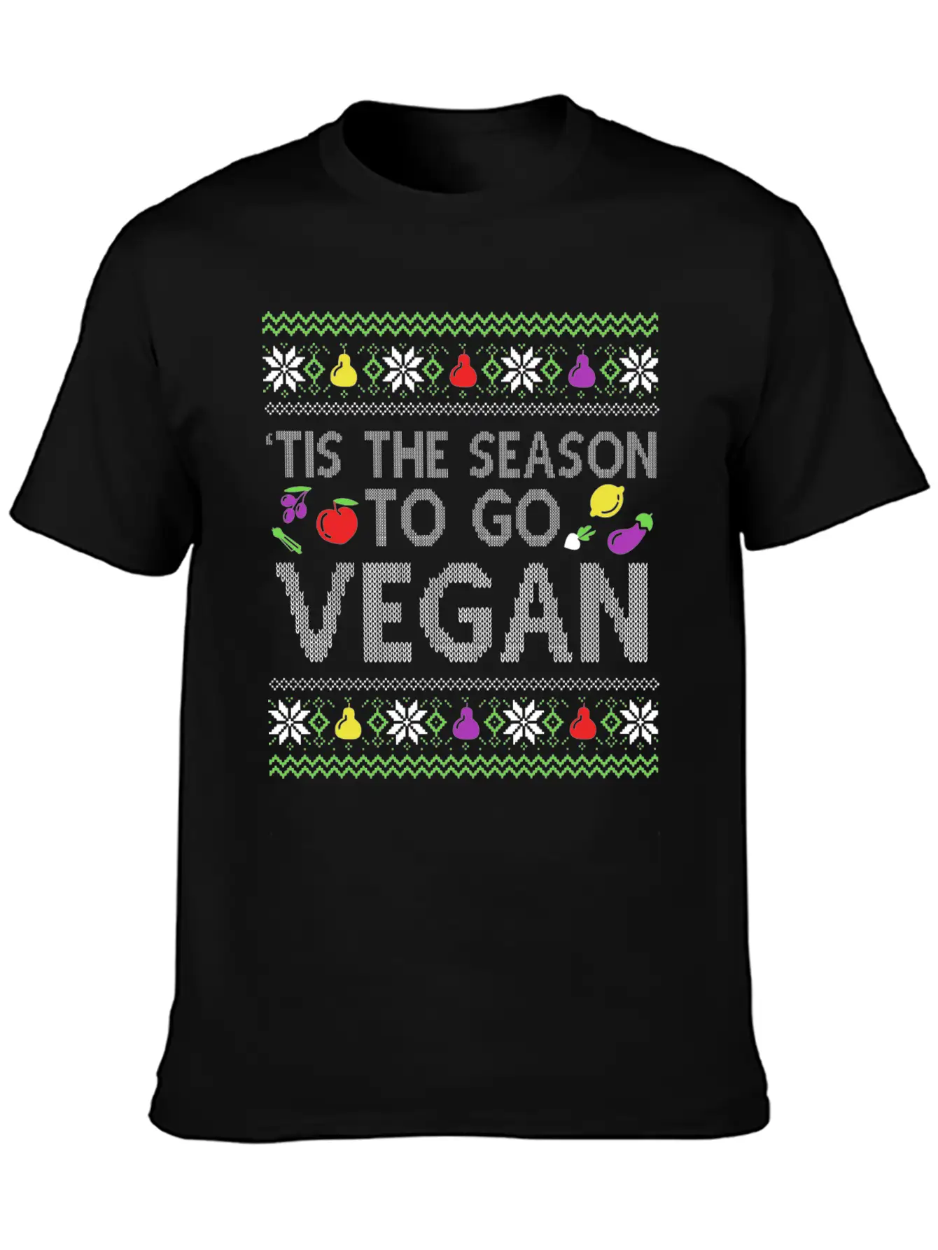 This Is The Seasons To Go Vegan Veganism Stylish Everyday T-Shirt – Unisex Basic Cotton Tee