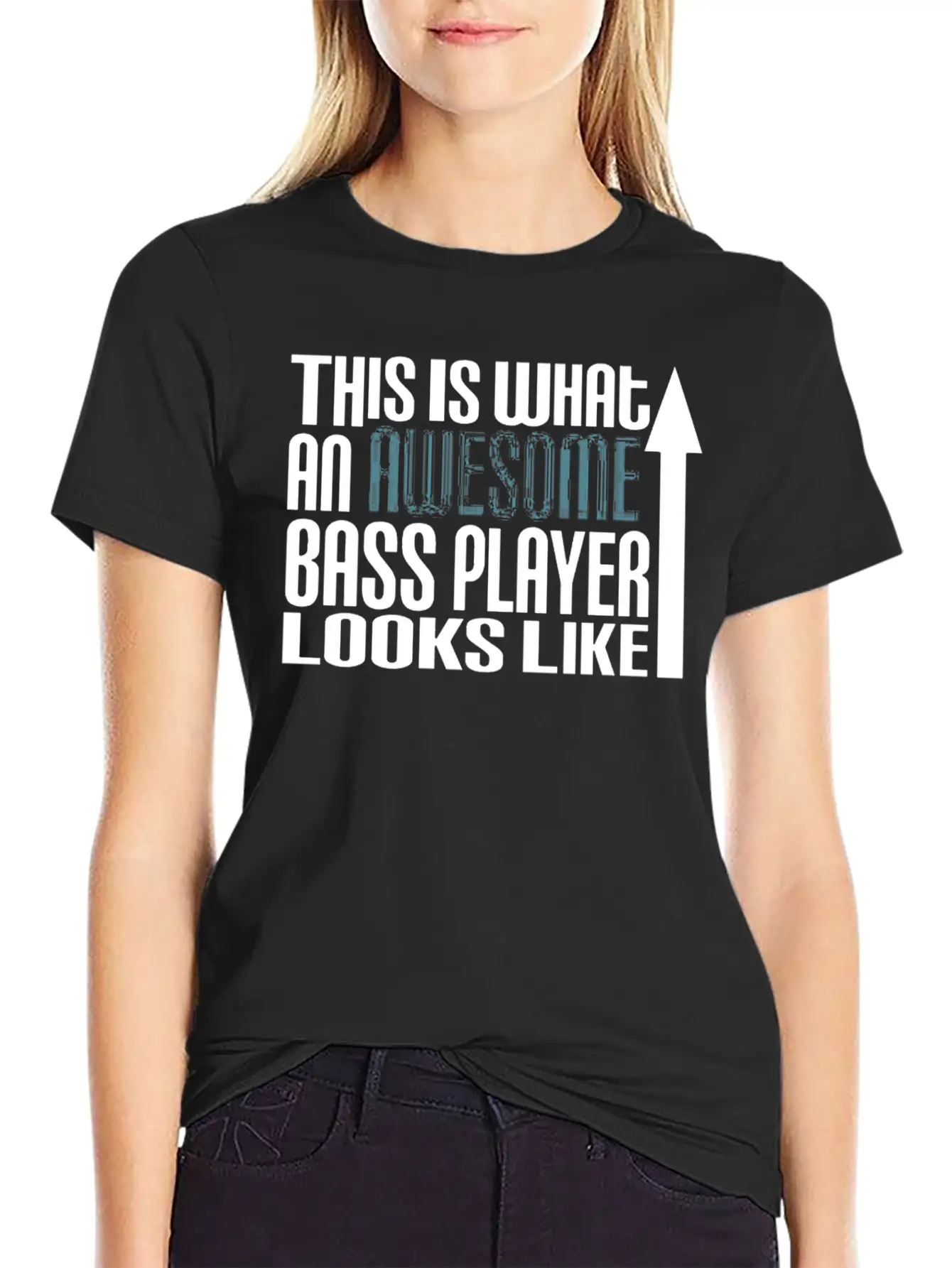 This Is What An Awesome Bass Player Looks Like Unisex Short Sleeve Soft Cotton T-Shirt – Casual Everyday Wear