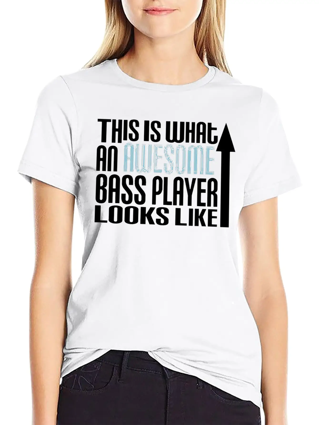 This Is What An Awesome Bass Player Looks Like Unisex Short Sleeve Soft Cotton T-Shirt – Casual Everyday Wear