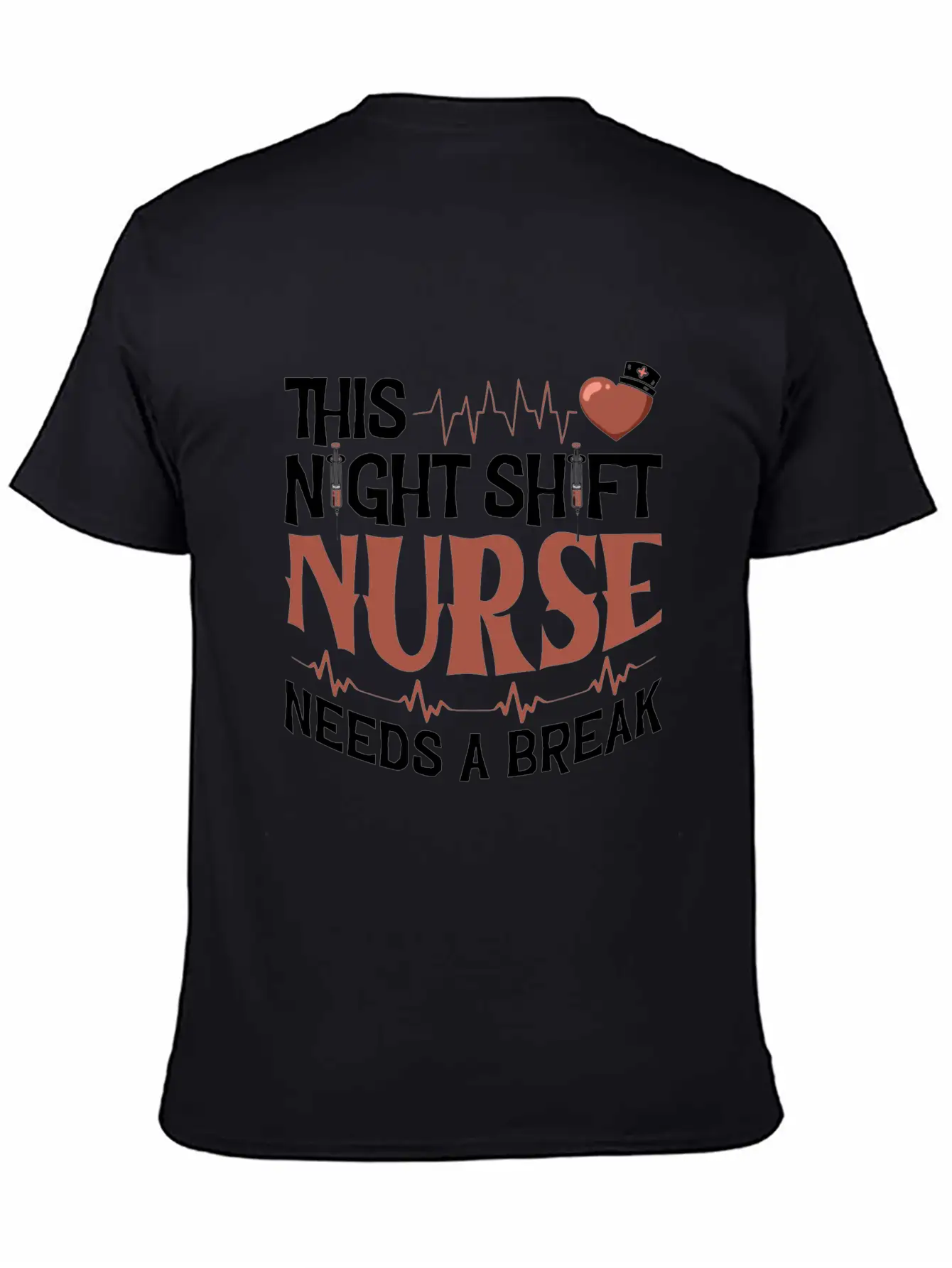 This Night Shift Nurse Needs A Break Unisex Short Sleeve Soft Cotton T-Shirt – Casual Everyday Wear