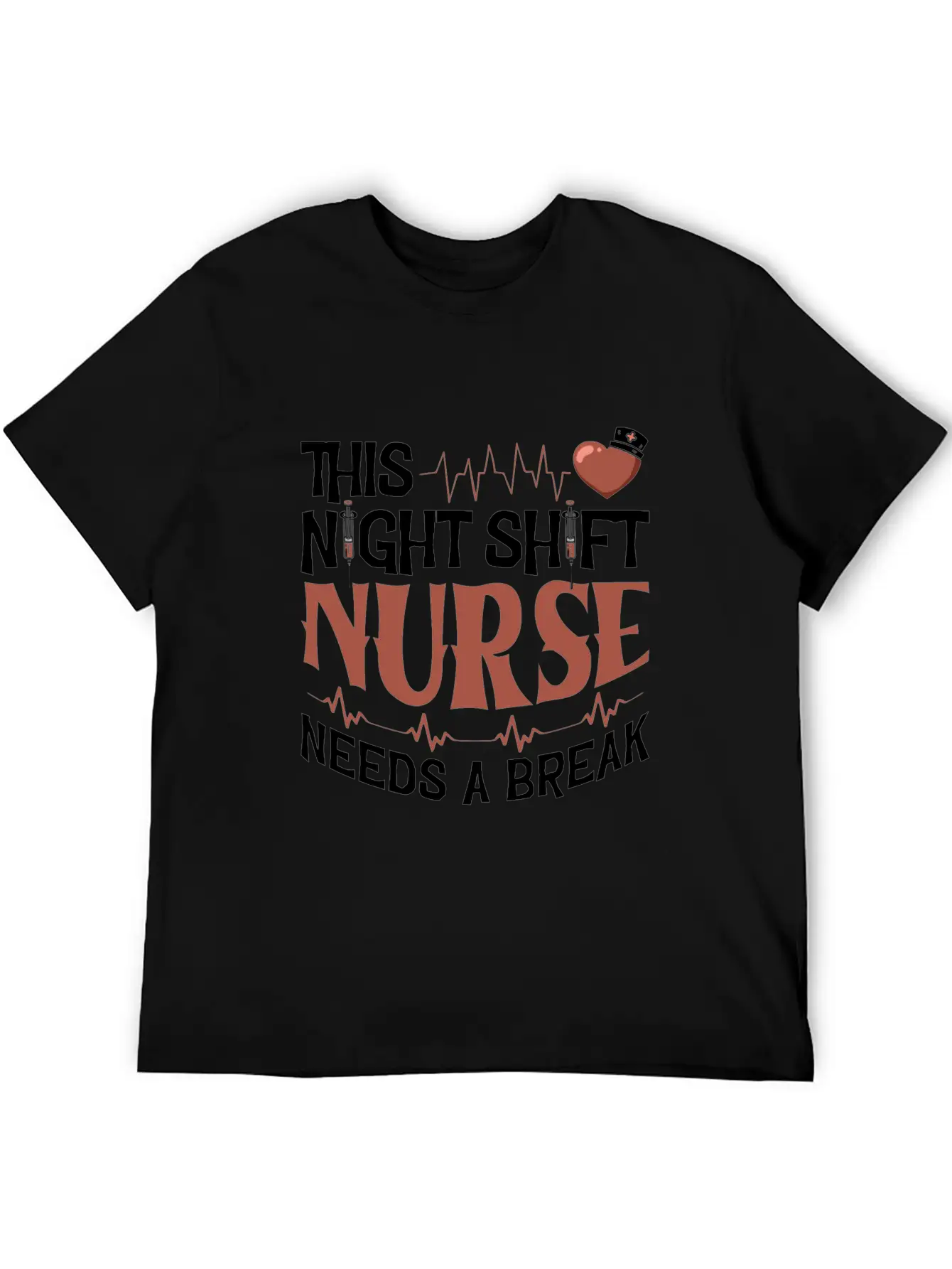 This Night Shift Nurse Needs A Break Unisex Short Sleeve Soft Cotton T-Shirt – Casual Everyday Wear