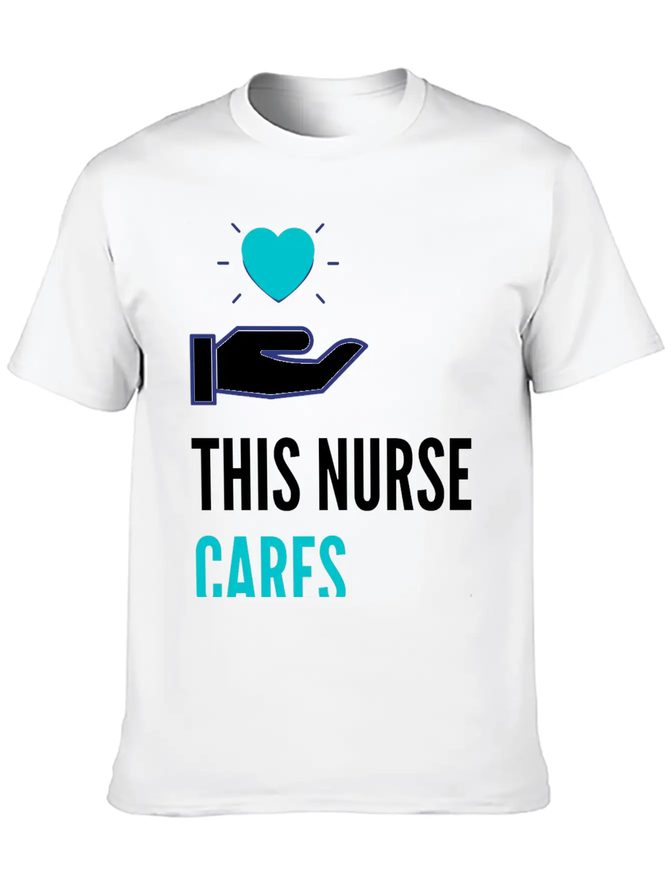 This Nurse Cares Stylish Everyday T-Shirt – Unisex Basic Cotton Tee