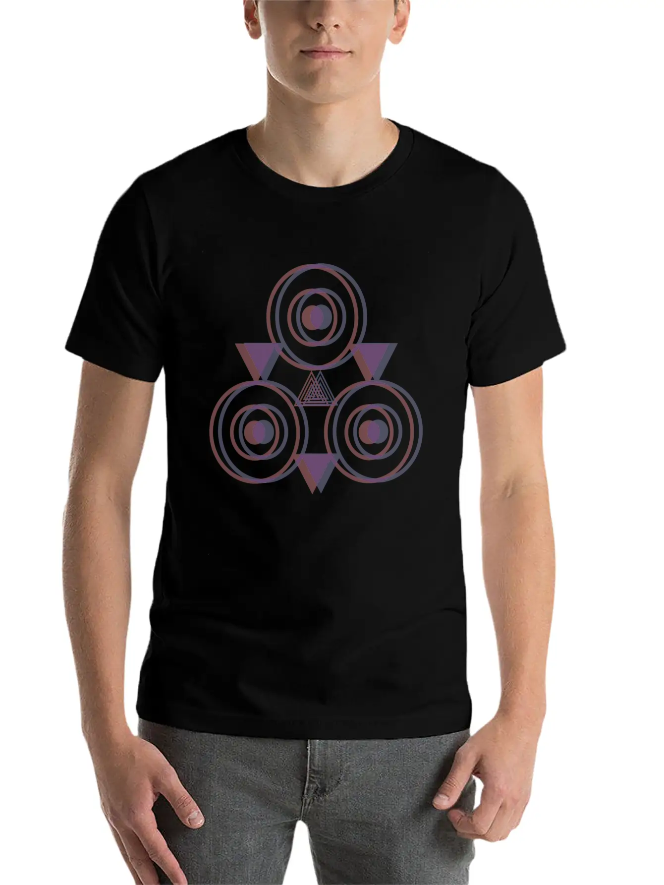 Three-Eyed Night Owl (Double Vision) Unisex Short Sleeve Soft Cotton T-Shirt – Casual Everyday Wear