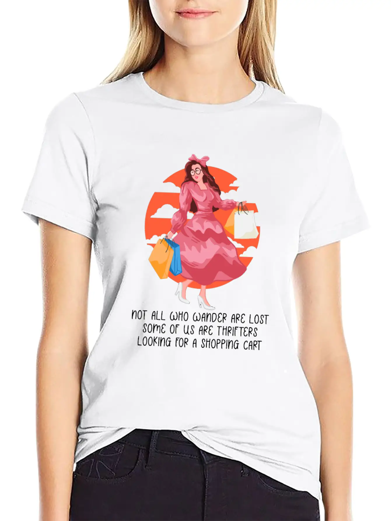Thrifters Looking For A Shopping Cart Thrifting Lo Timeless Short Sleeve Tee – Comfy And Minimalist Design