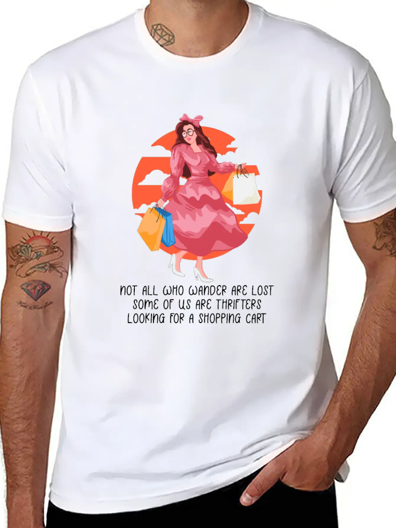 Thrifters Looking For A Shopping Cart Thrifting Lo Timeless Short Sleeve Tee – Comfy And Minimalist Design