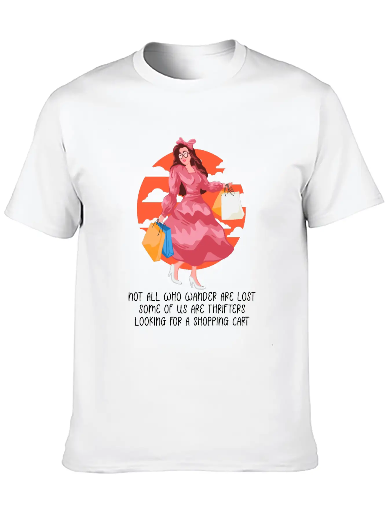 Thrifters Looking For A Shopping Cart Thrifting Lo Timeless Short Sleeve Tee – Comfy And Minimalist Design