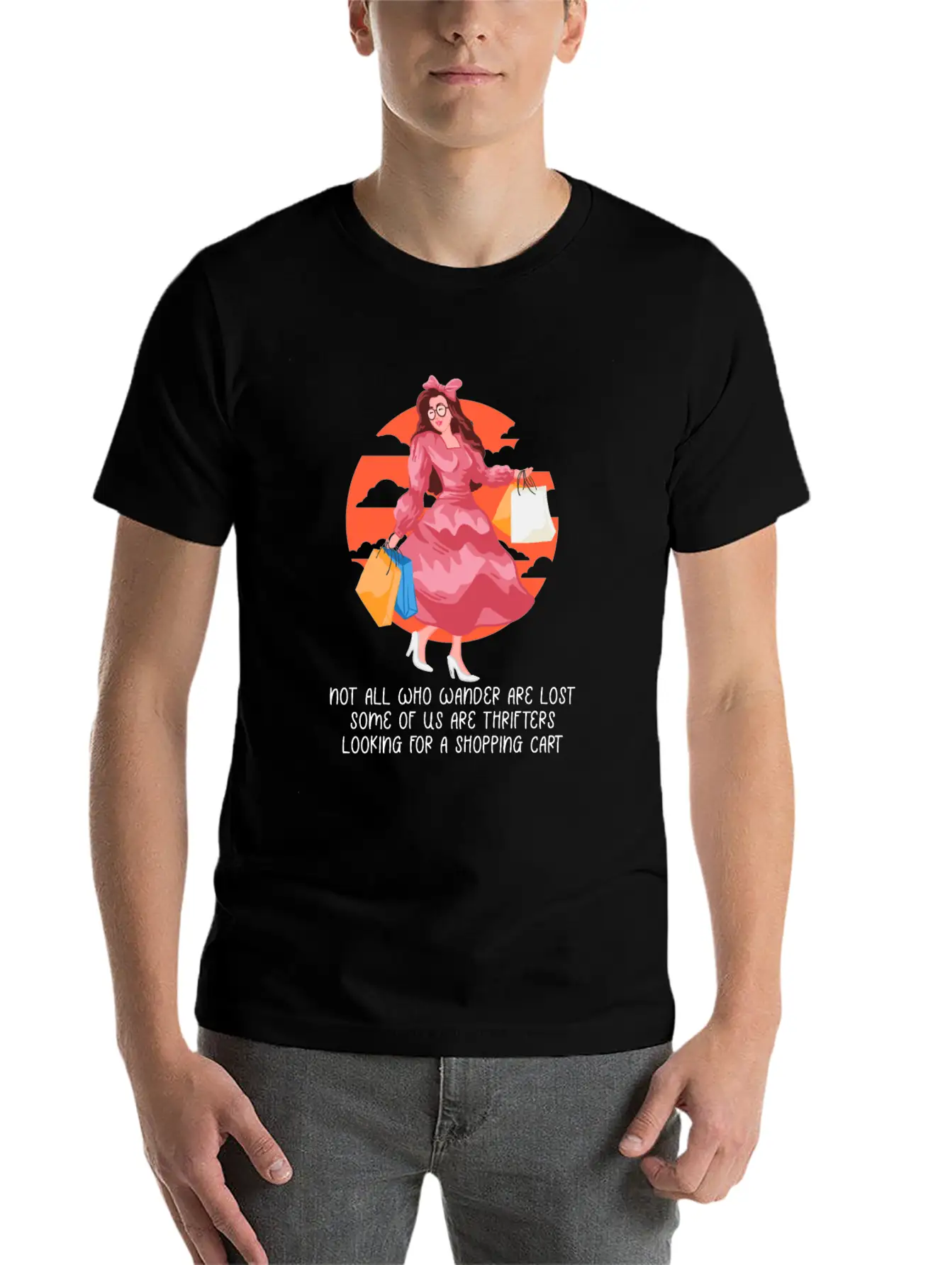 Thrifters Looking For A Shopping Cart Thrifting Lo Timeless Short Sleeve Tee – Comfy And Minimalist Design