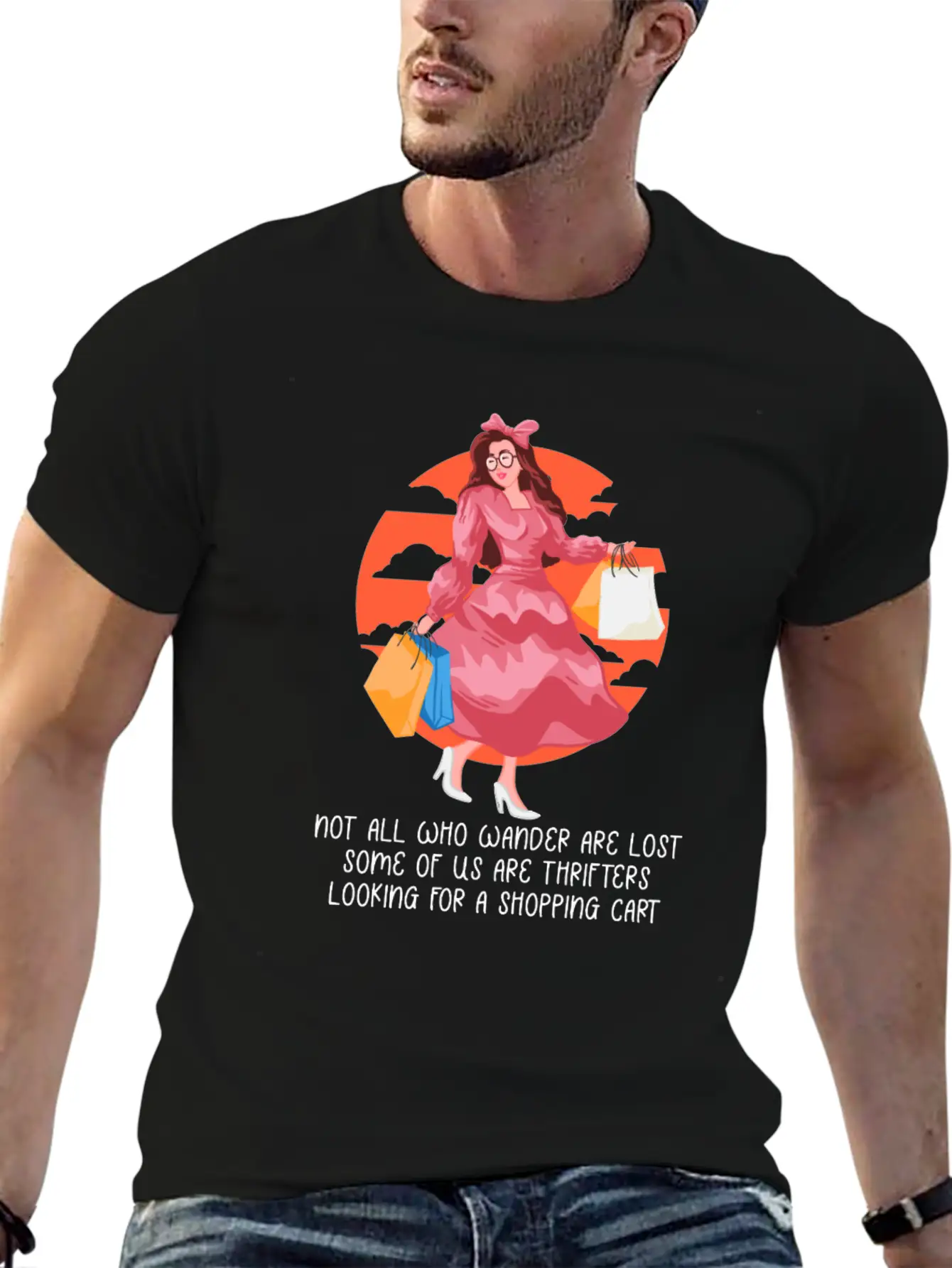 Thrifters Looking For A Shopping Cart Thrifting Lo Timeless Short Sleeve Tee – Comfy And Minimalist Design