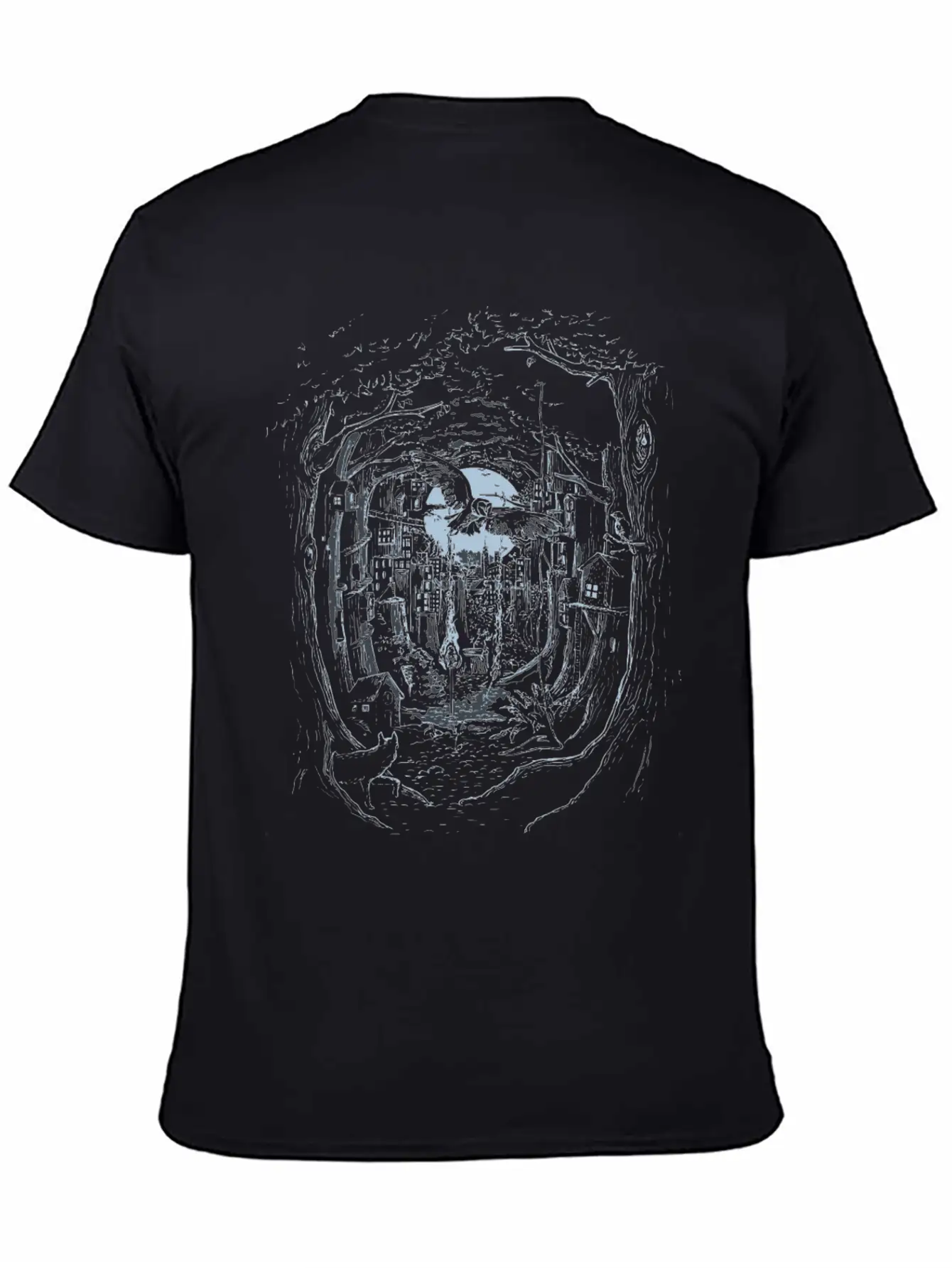 Through The Forest Stylish Everyday T-Shirt – Unisex Basic Cotton Tee