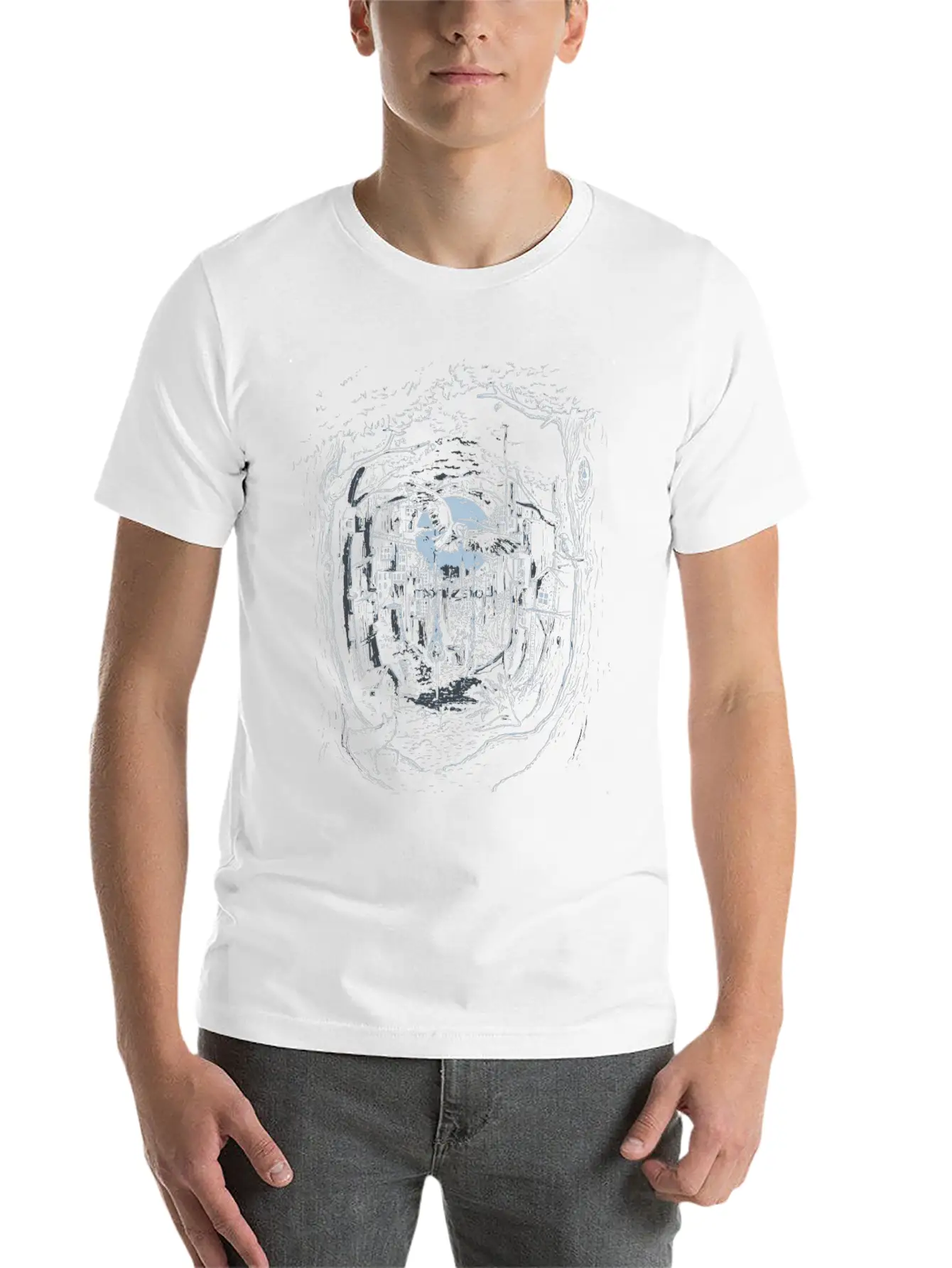 Through The Forest Stylish Everyday T-Shirt – Unisex Basic Cotton Tee