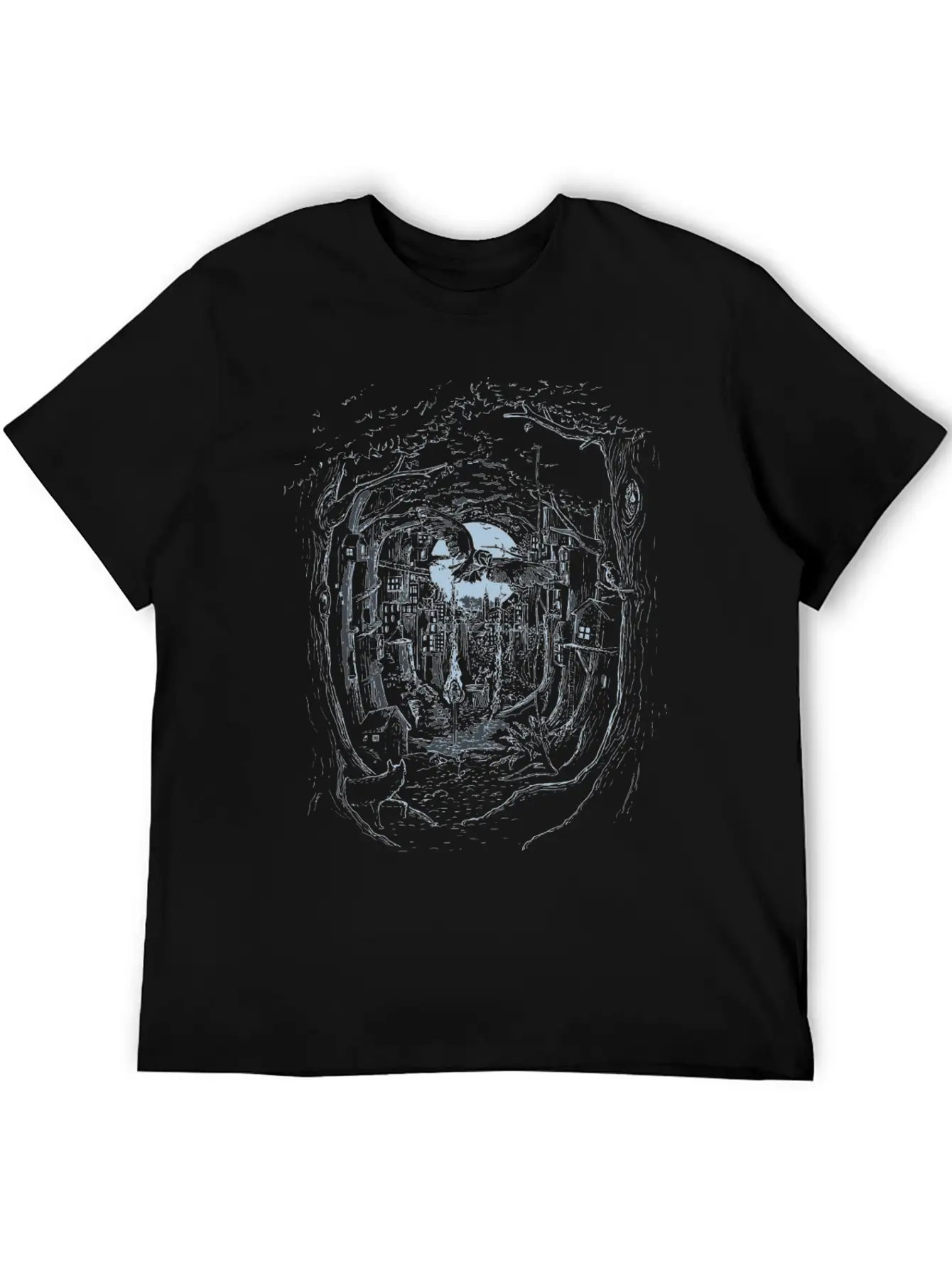 Through The Forest Stylish Everyday T-Shirt – Unisex Basic Cotton Tee