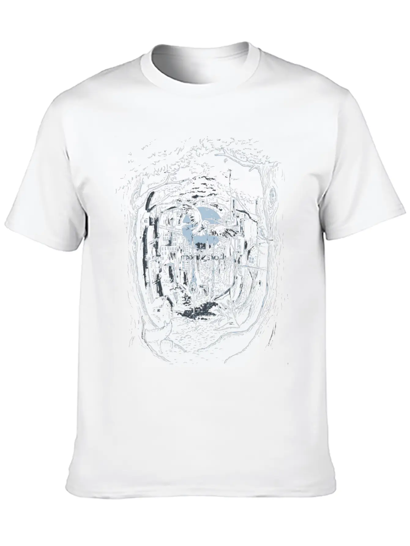 Through The Forest Stylish Everyday T-Shirt – Unisex Basic Cotton Tee