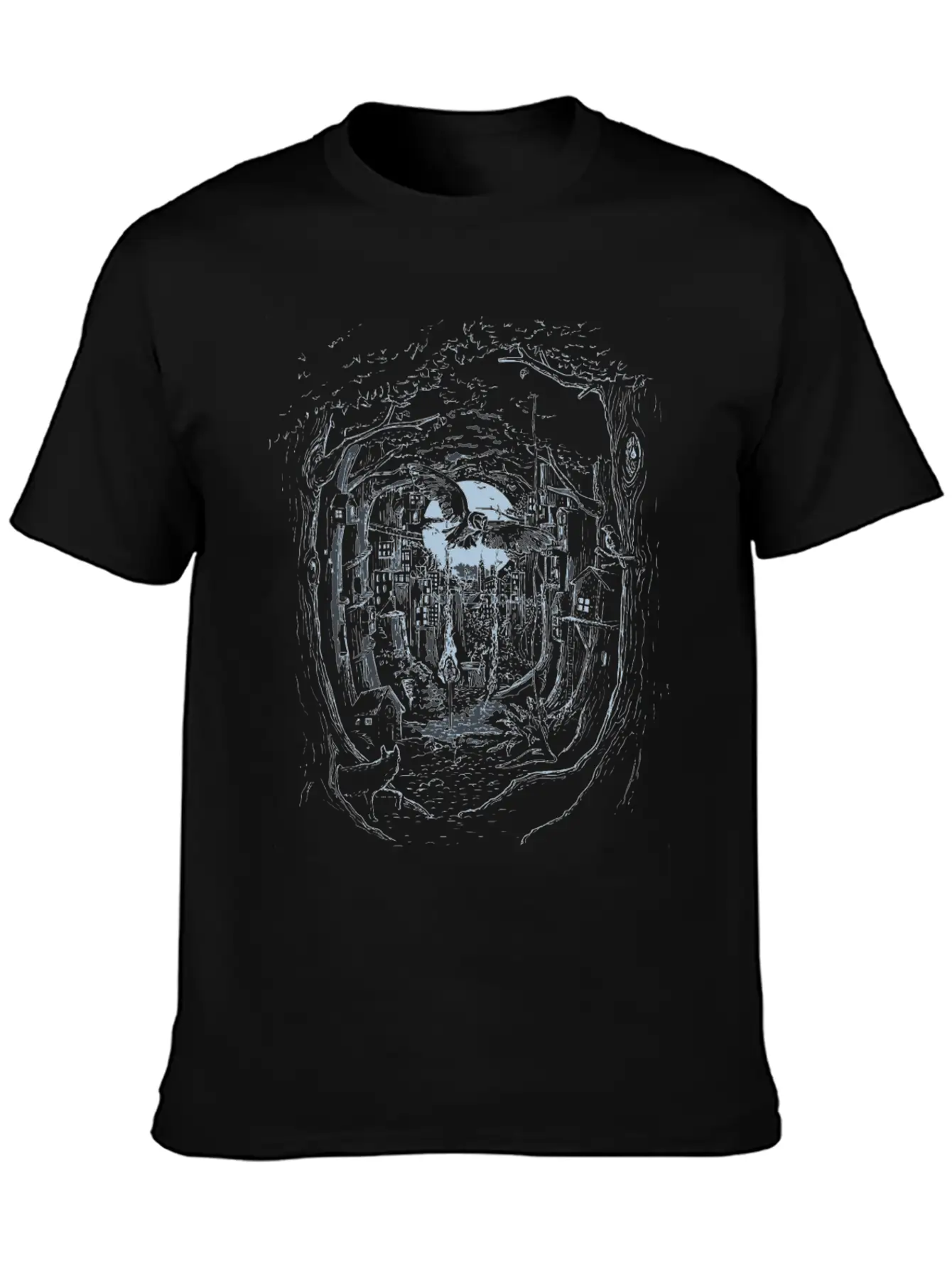 Through The Forest Stylish Everyday T-Shirt – Unisex Basic Cotton Tee
