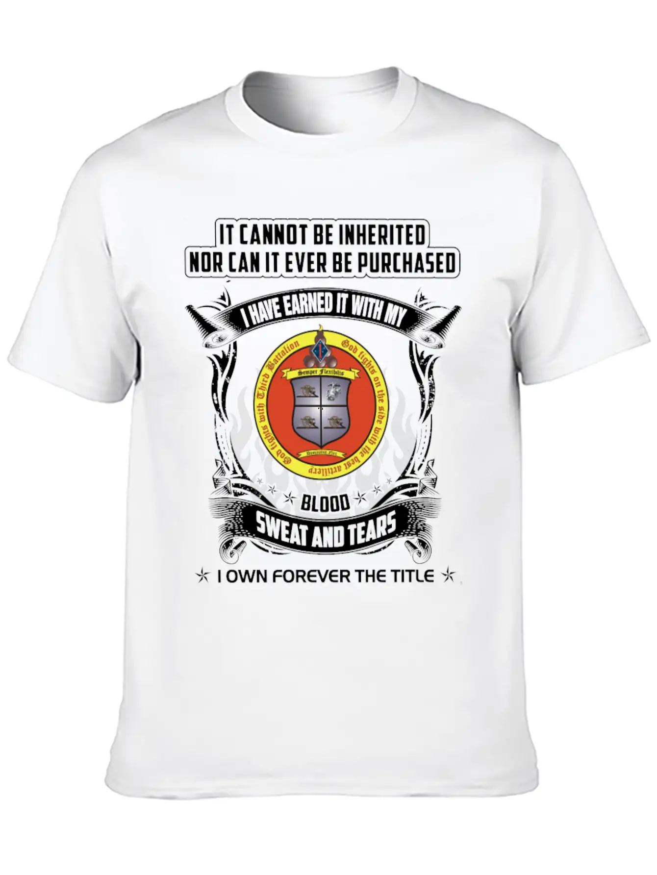 Thunder - Cannot Be Inherited Nor Be Purchased Timeless Short Sleeve Tee – Comfy And Minimalist Design