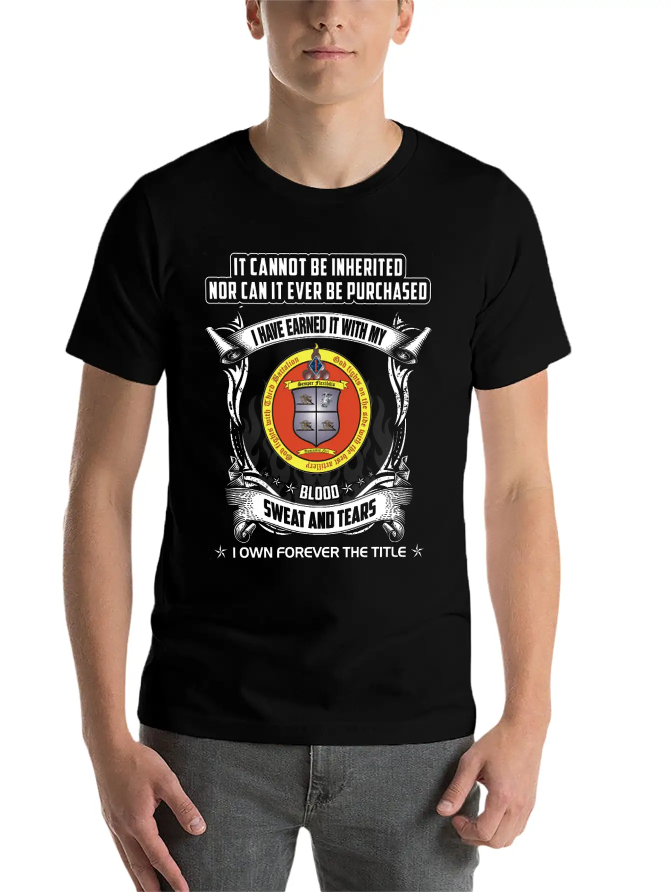 Thunder - Cannot Be Inherited Nor Be Purchased Timeless Short Sleeve Tee – Comfy And Minimalist Design