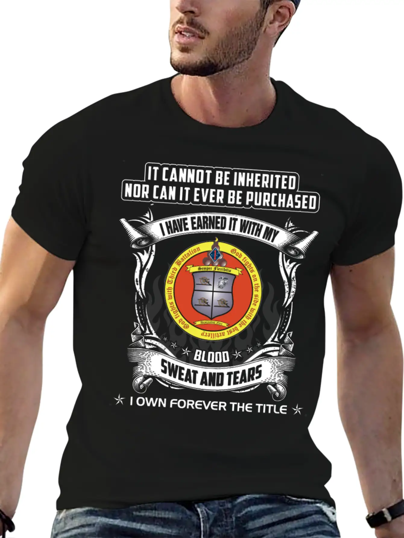 Thunder - Cannot Be Inherited Nor Be Purchased Timeless Short Sleeve Tee – Comfy And Minimalist Design
