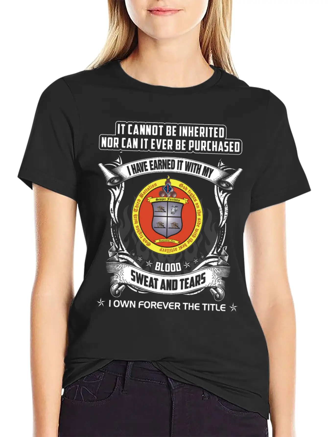 Thunder - Cannot Be Inherited Nor Be Purchased Timeless Short Sleeve Tee – Comfy And Minimalist Design