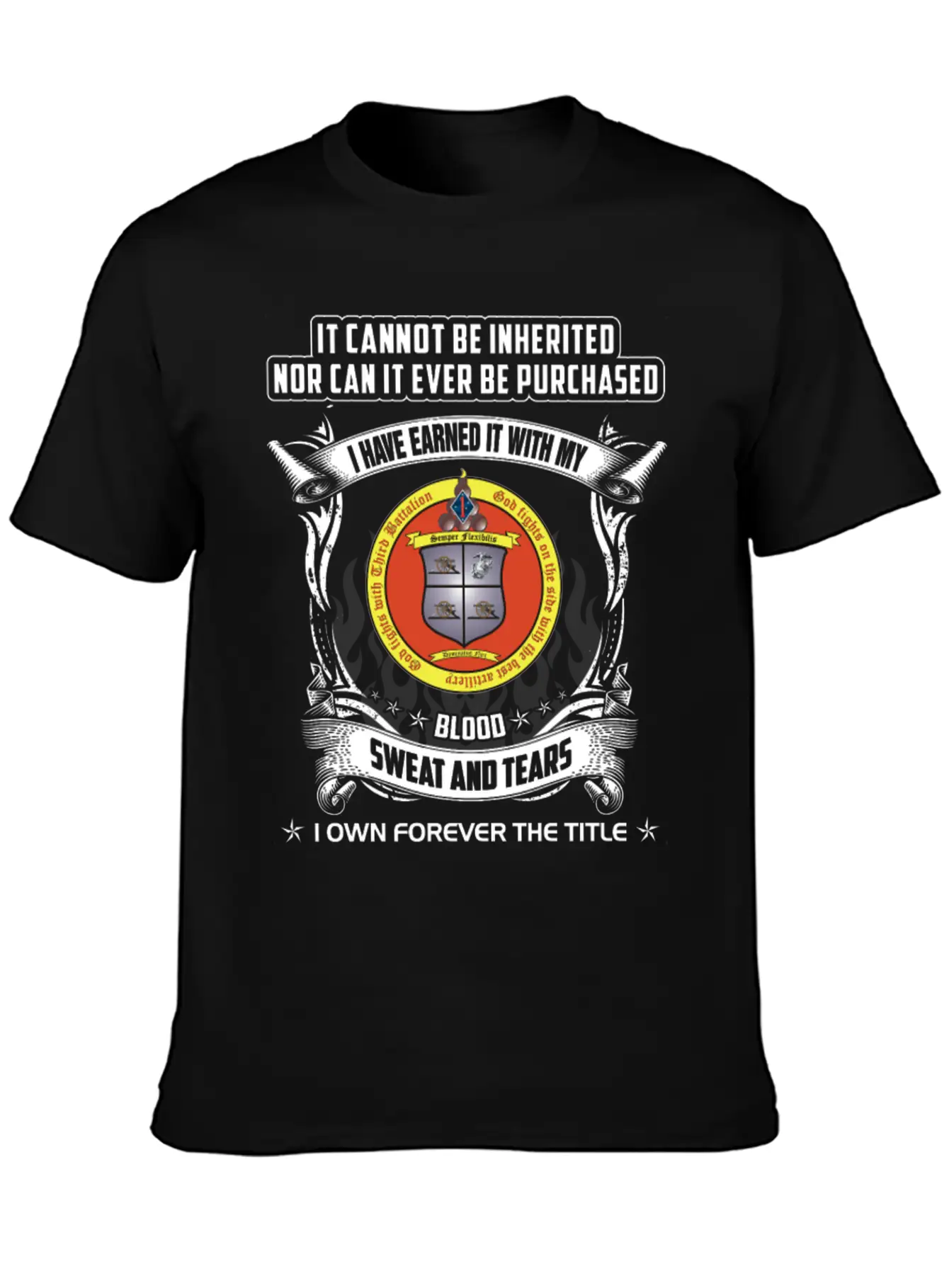 Thunder - Cannot Be Inherited Nor Be Purchased Timeless Short Sleeve Tee – Comfy And Minimalist Design