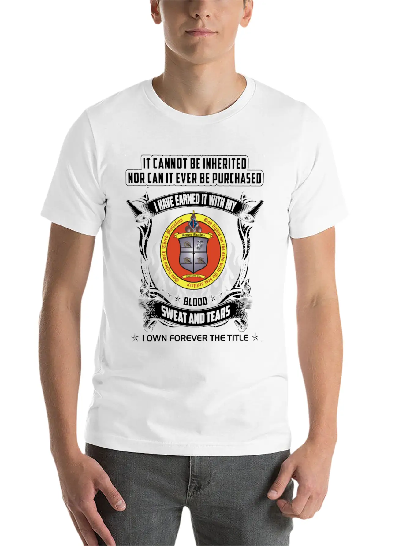 Thunder - Cannot Be Inherited Nor Be Purchased Timeless Short Sleeve Tee – Comfy And Minimalist Design