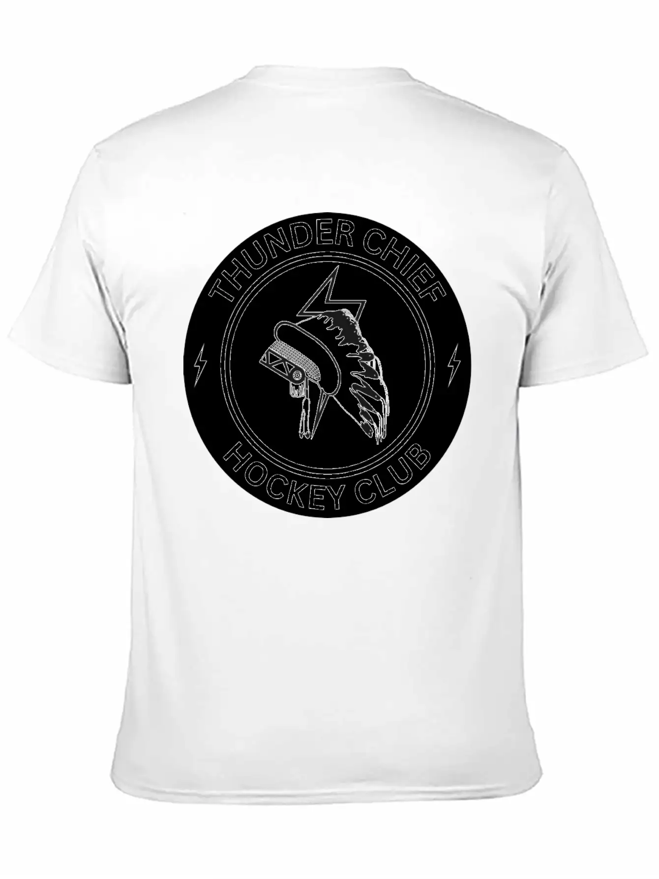 THUNDER CHIEF Hockey Unisex Short Sleeve Soft Cotton T-Shirt – Casual Everyday Wear