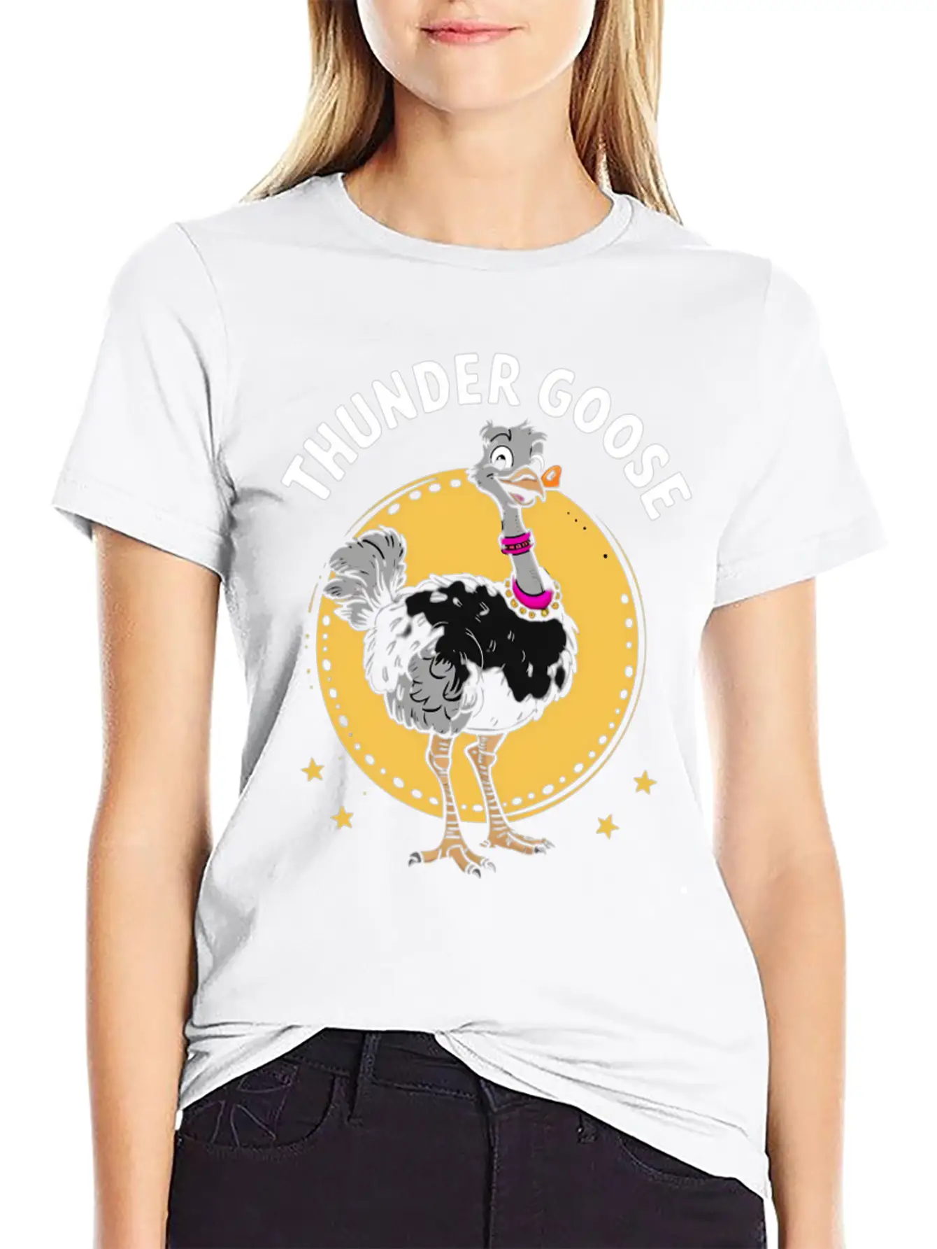 Thunder Goose Comfortable Minimalist Graphic Tee – Summer Style Essential