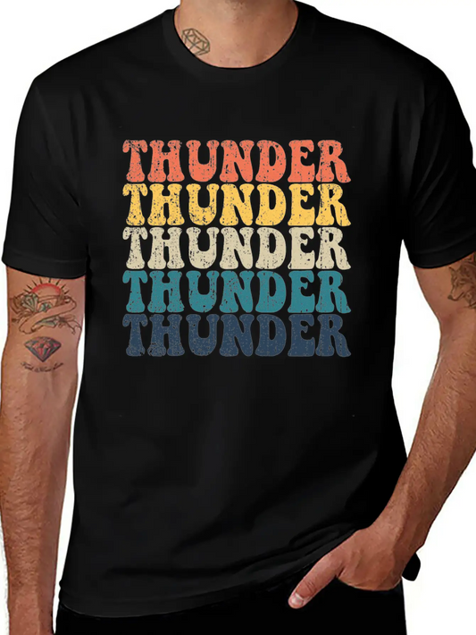Thunder High School Thunder Sports Retro Thundervi Timeless Short Sleeve Tee – Comfy And Minimalist Design
