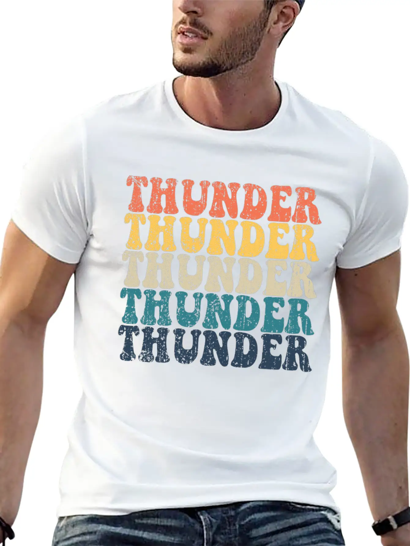 Thunder High School Thunder Sports Retro Thundervi Timeless Short Sleeve Tee – Comfy And Minimalist Design