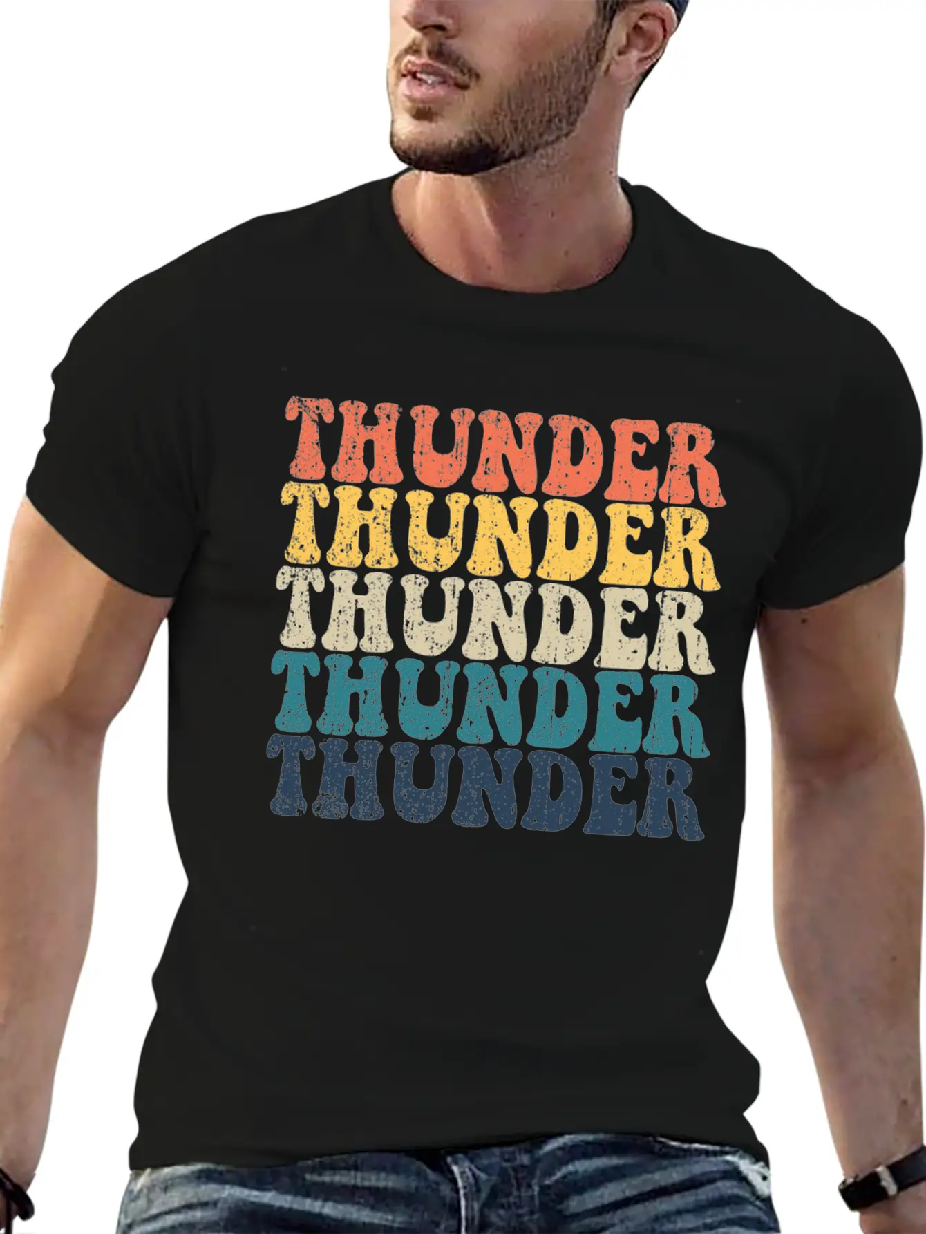 Thunder High School Thunder Sports Retro Thundervi Timeless Short Sleeve Tee – Comfy And Minimalist Design