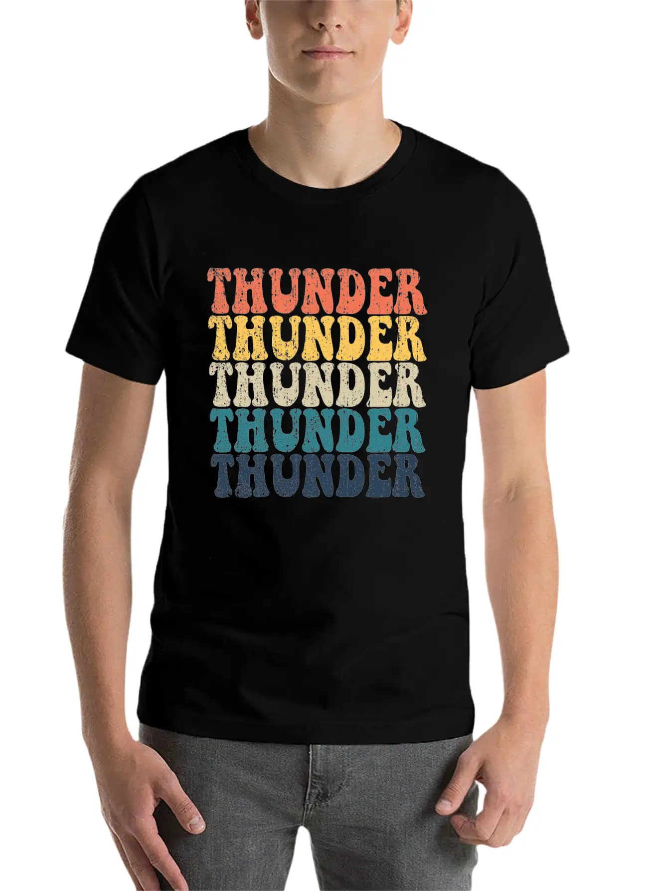 Thunder High School Thunder Sports Retro Thundervi Timeless Short Sleeve Tee – Comfy And Minimalist Design