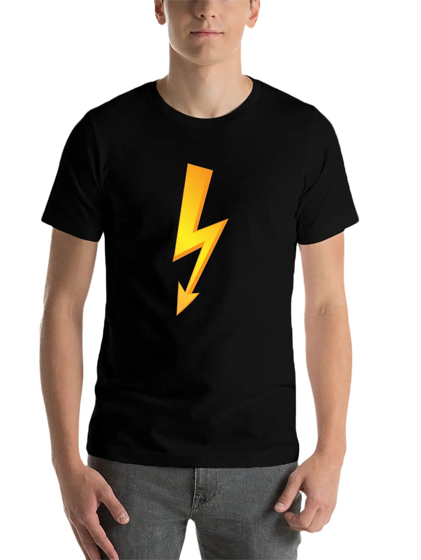 Thunder Lighting Unisex Casual T-Shirt – Clean Design For Daily Comfort