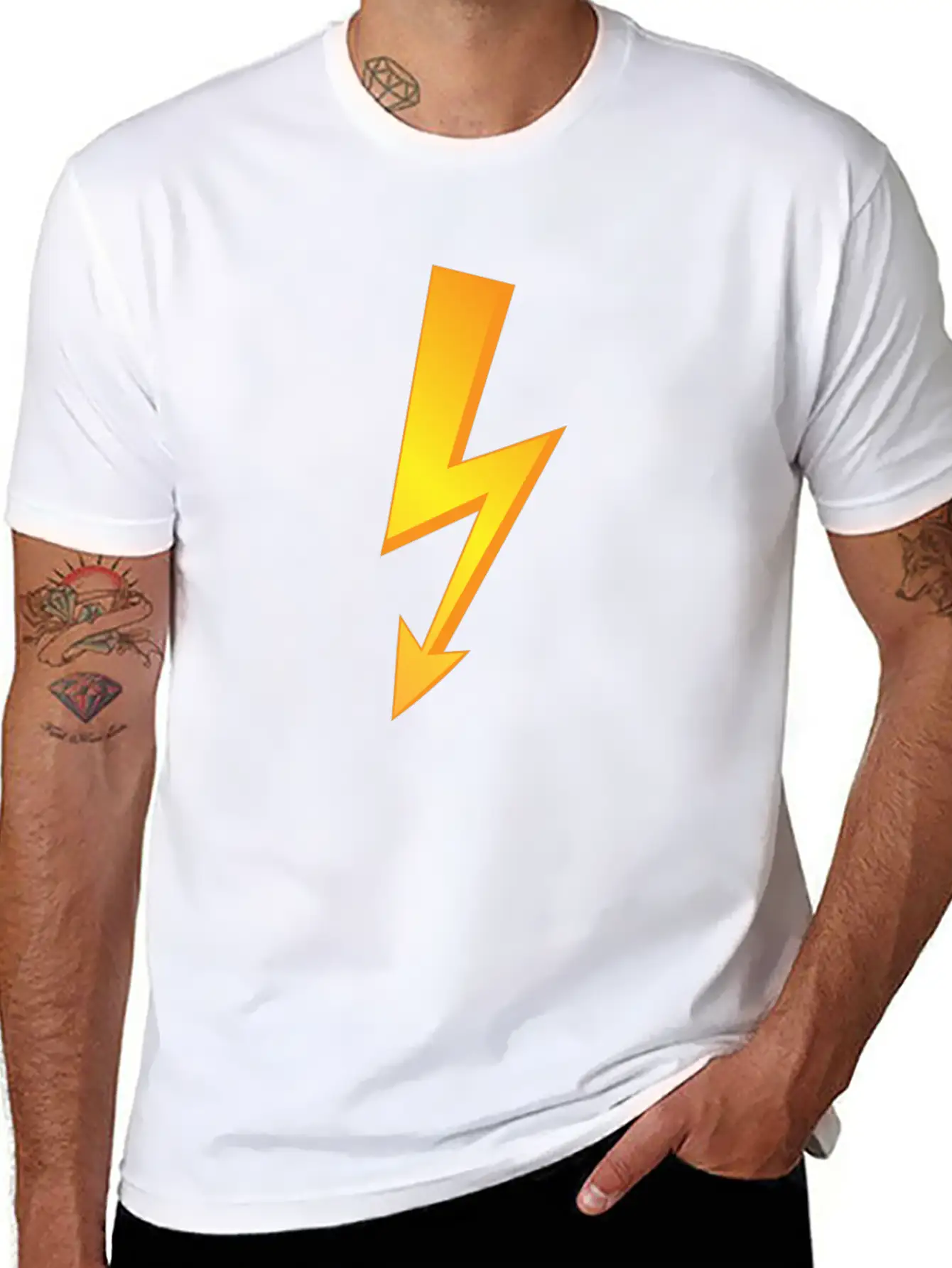 Thunder Lighting Unisex Casual T-Shirt – Clean Design For Daily Comfort
