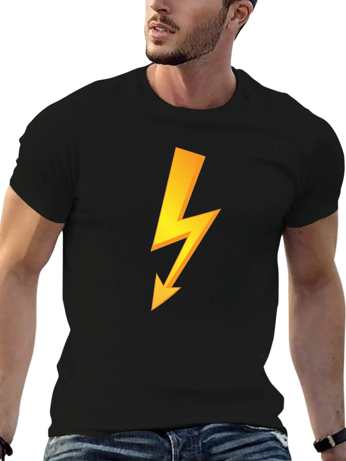 Thunder Lighting Unisex Casual T-Shirt – Clean Design For Daily Comfort