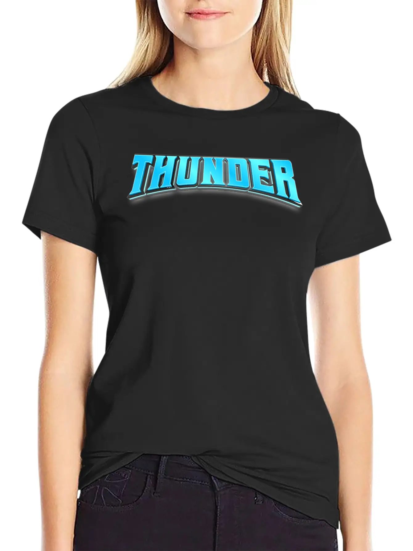 THUNDER TYPOGRAPHY Stylish Everyday T-Shirt – Unisex Basic Cotton Tee