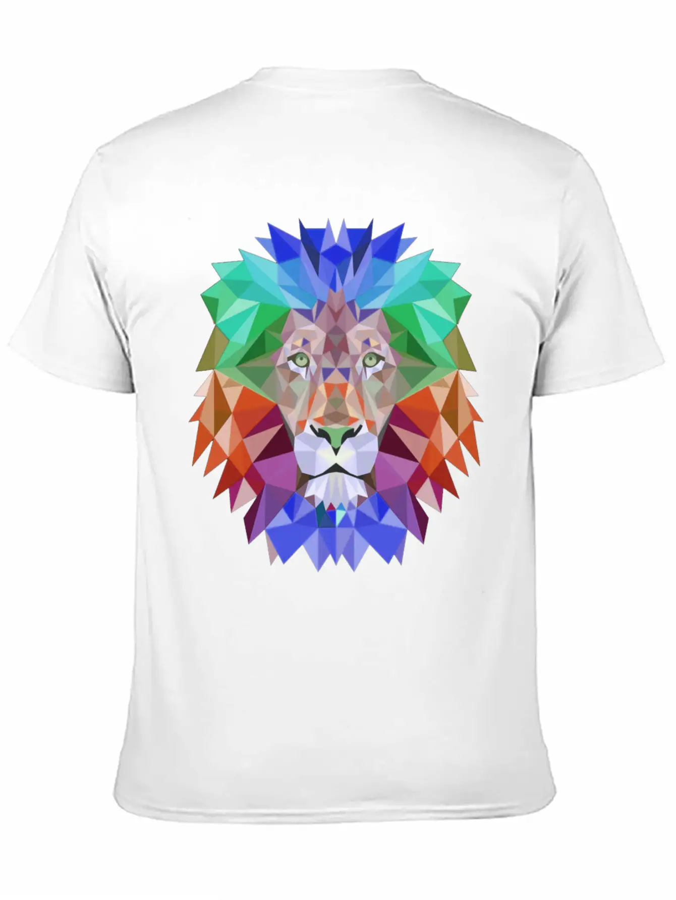 Tie Dye Lion Face Stylish Everyday T-Shirt – Unisex Basic Cotton Tee