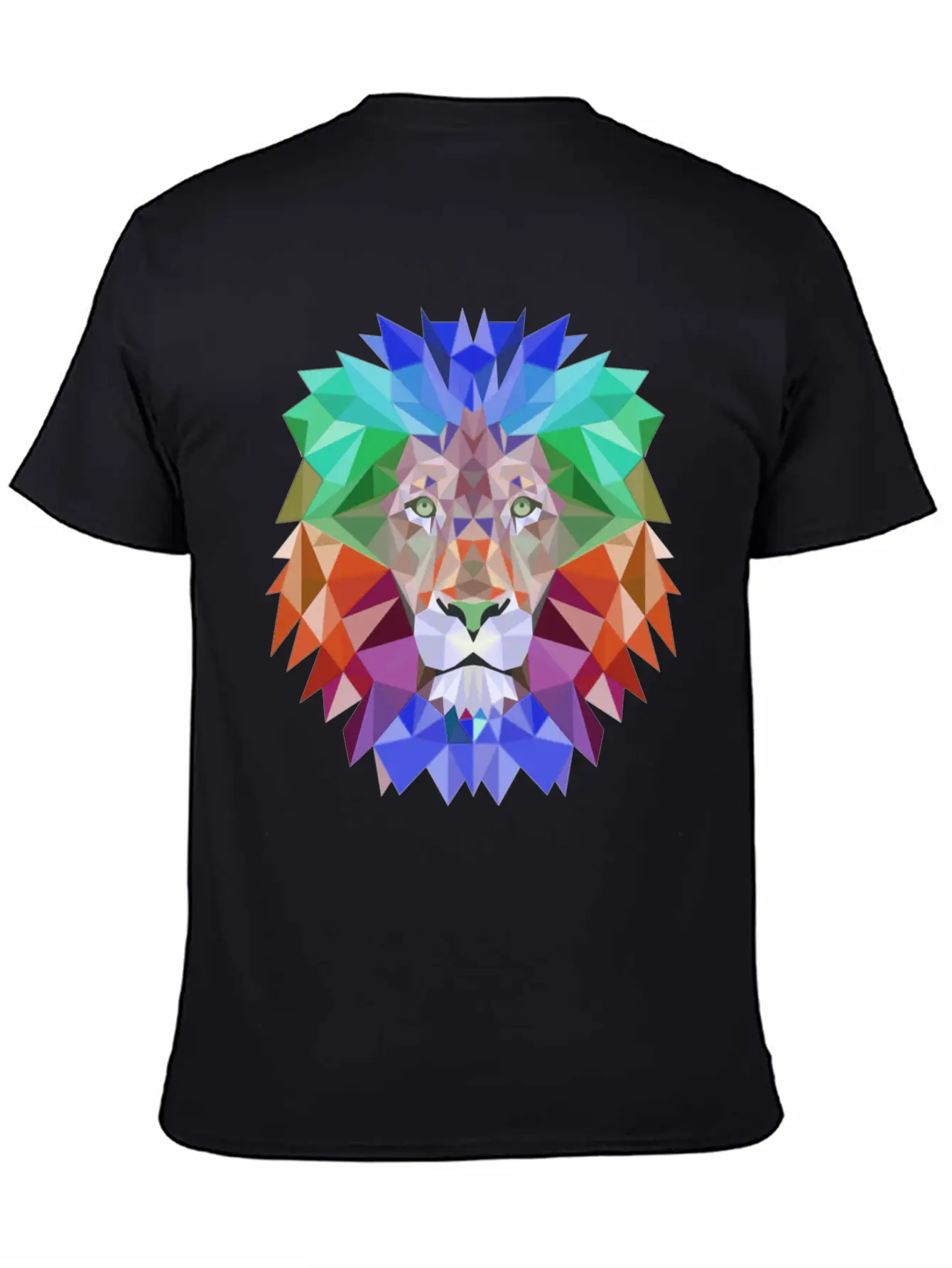 Tie Dye Lion Face Stylish Everyday T-Shirt – Unisex Basic Cotton Tee
