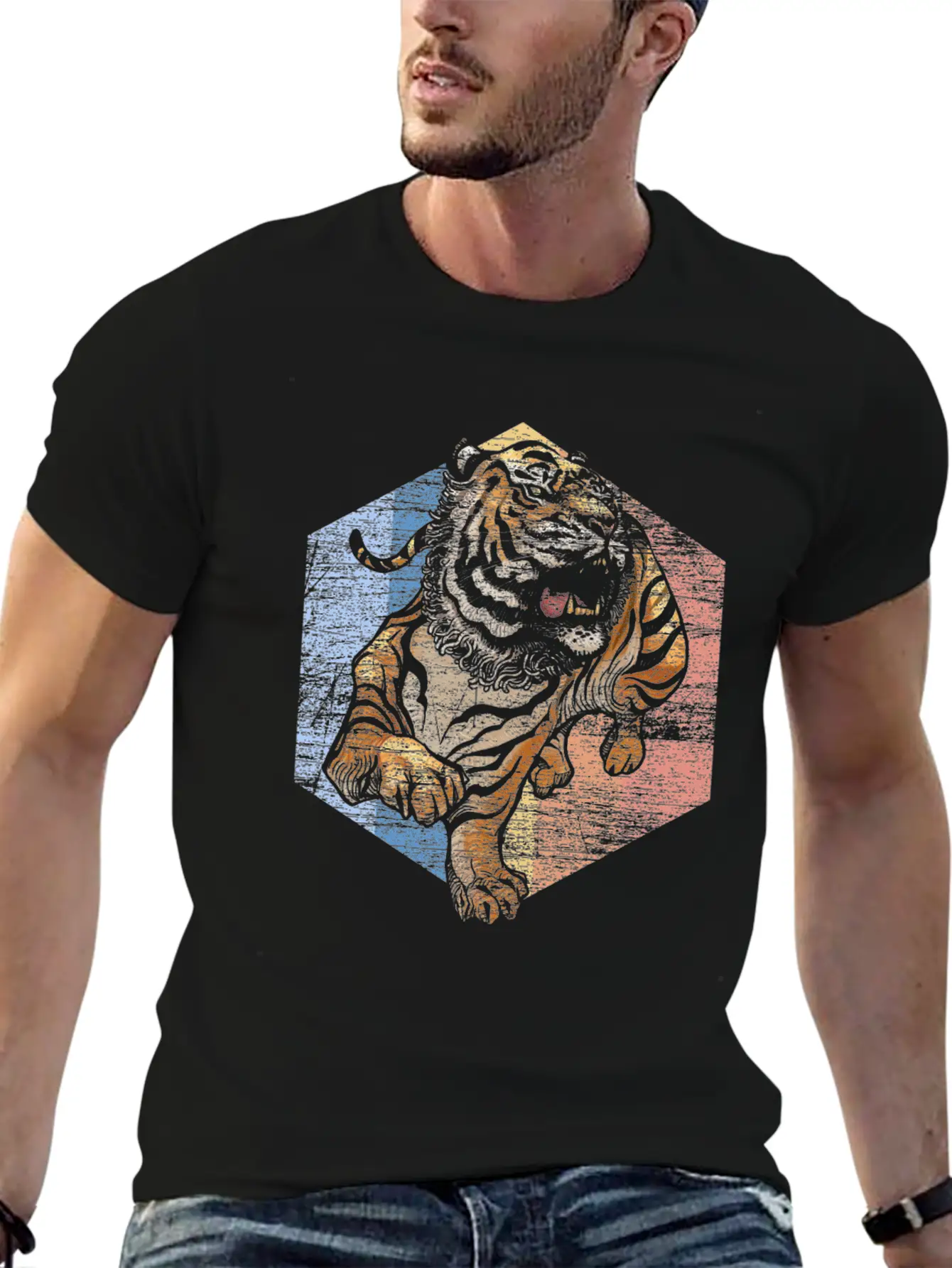 Tiger Basic Graphic T-Shirt – Daily Comfort In Soft Cotton