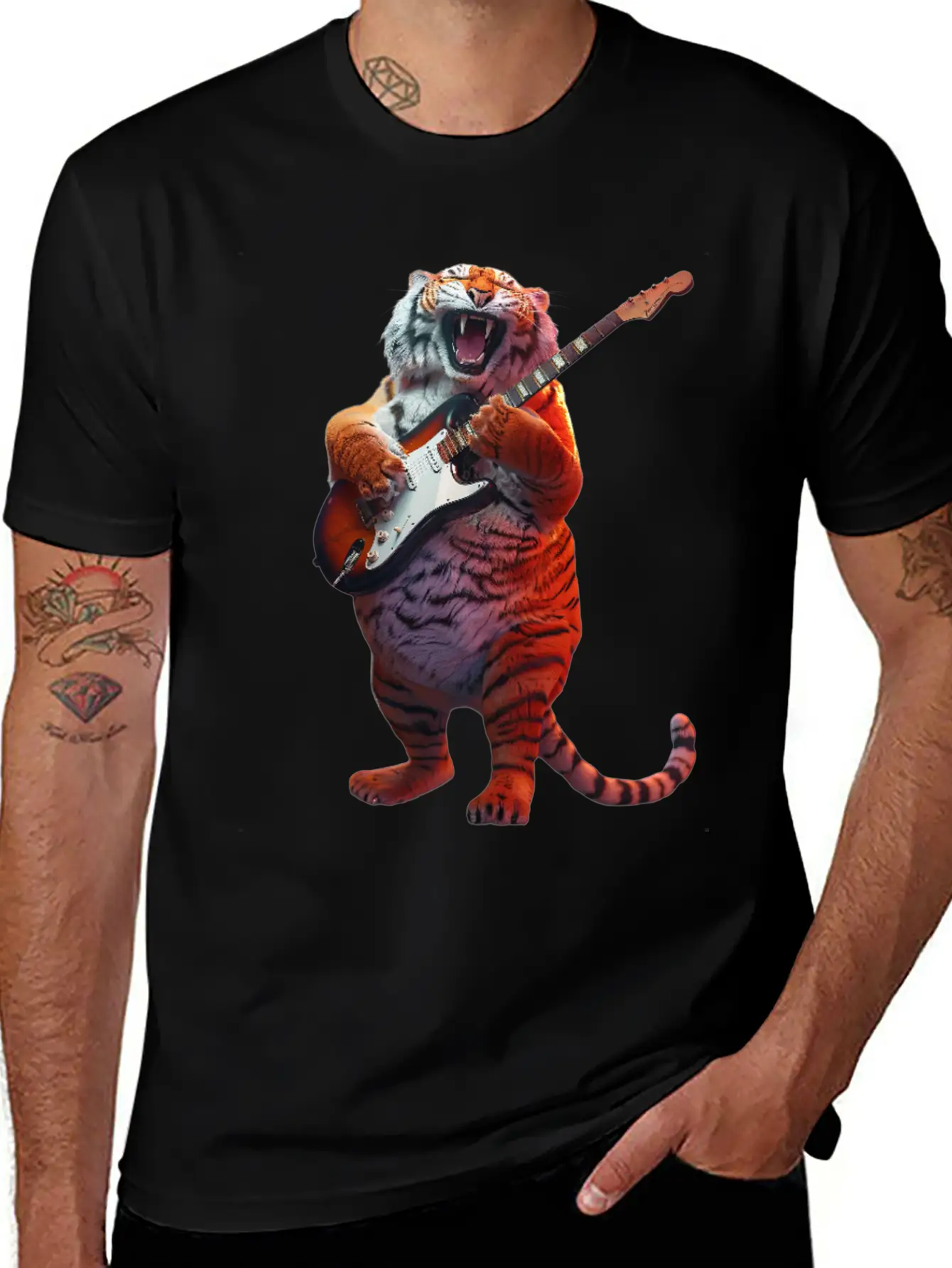Tiger Comfortable Minimalist Graphic Tee – Summer Style Essential