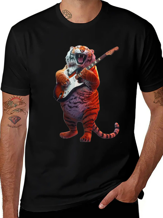 Tiger Comfortable Minimalist Graphic Tee – Summer Style Essential