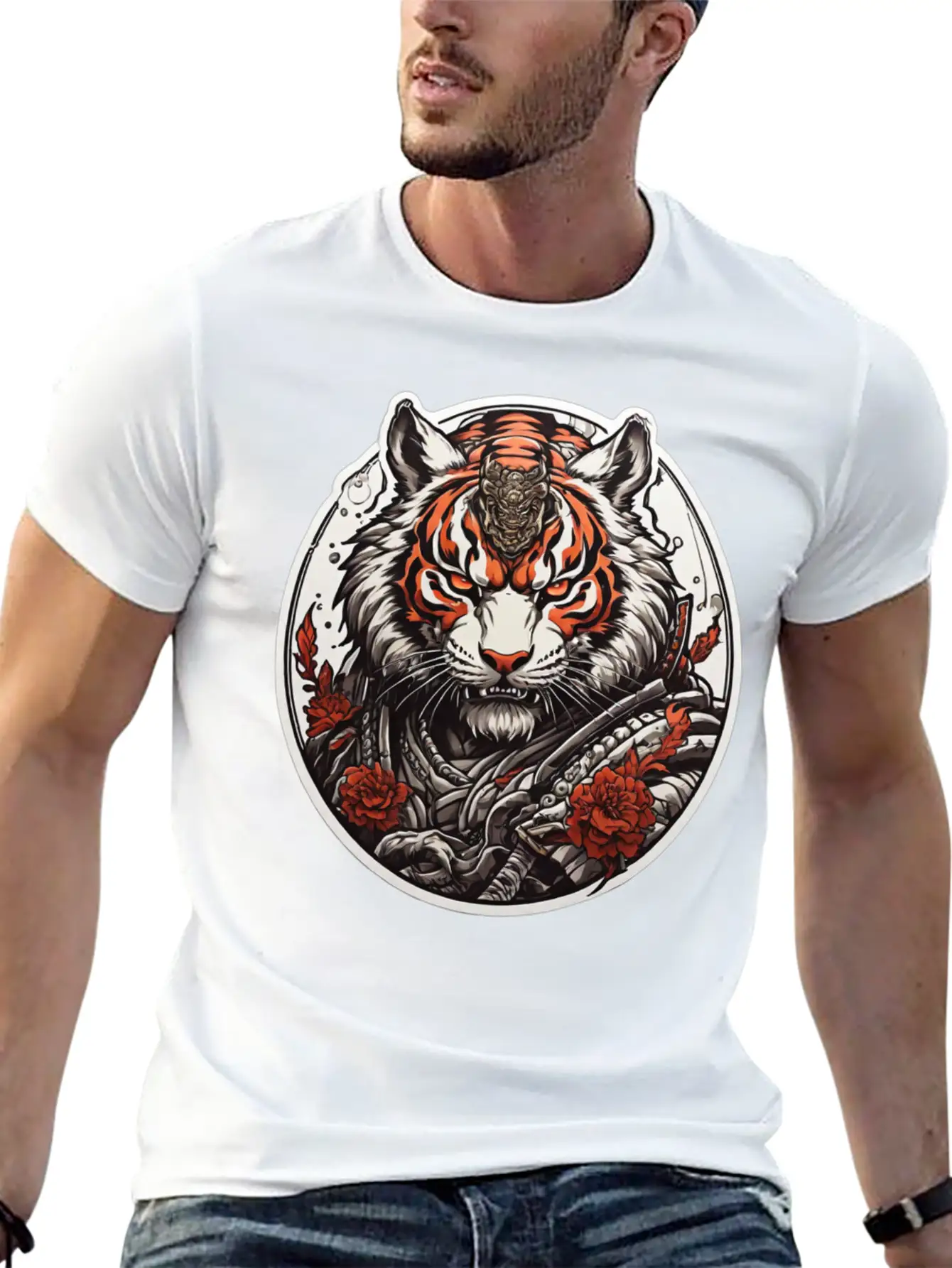 Tiger Design For Clothing Apparel T-shirts Essential Unisex Summer Tee – Soft Cotton Casual Fit