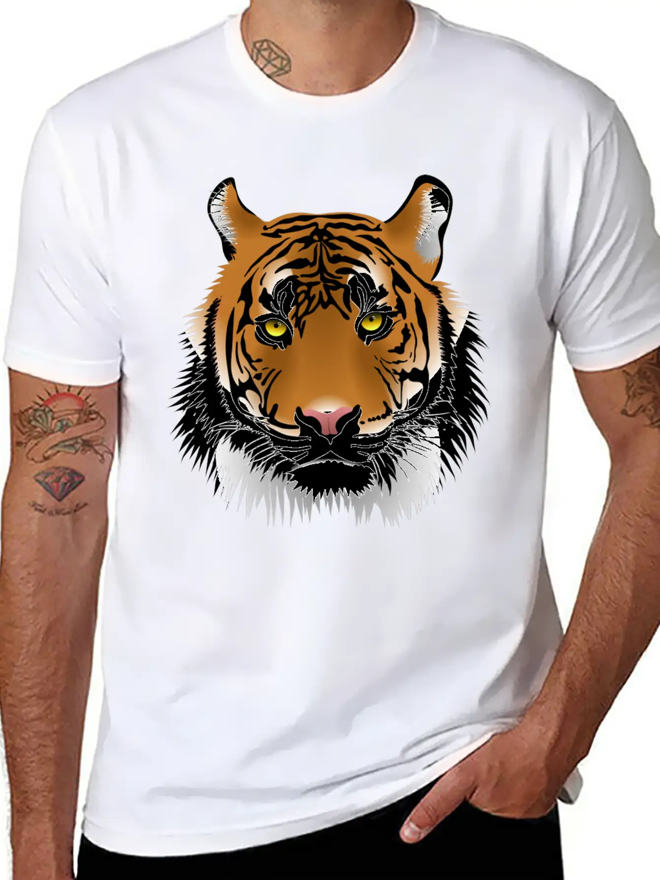 Tiger Design Timeless Short Sleeve Tee – Comfy And Minimalist Design