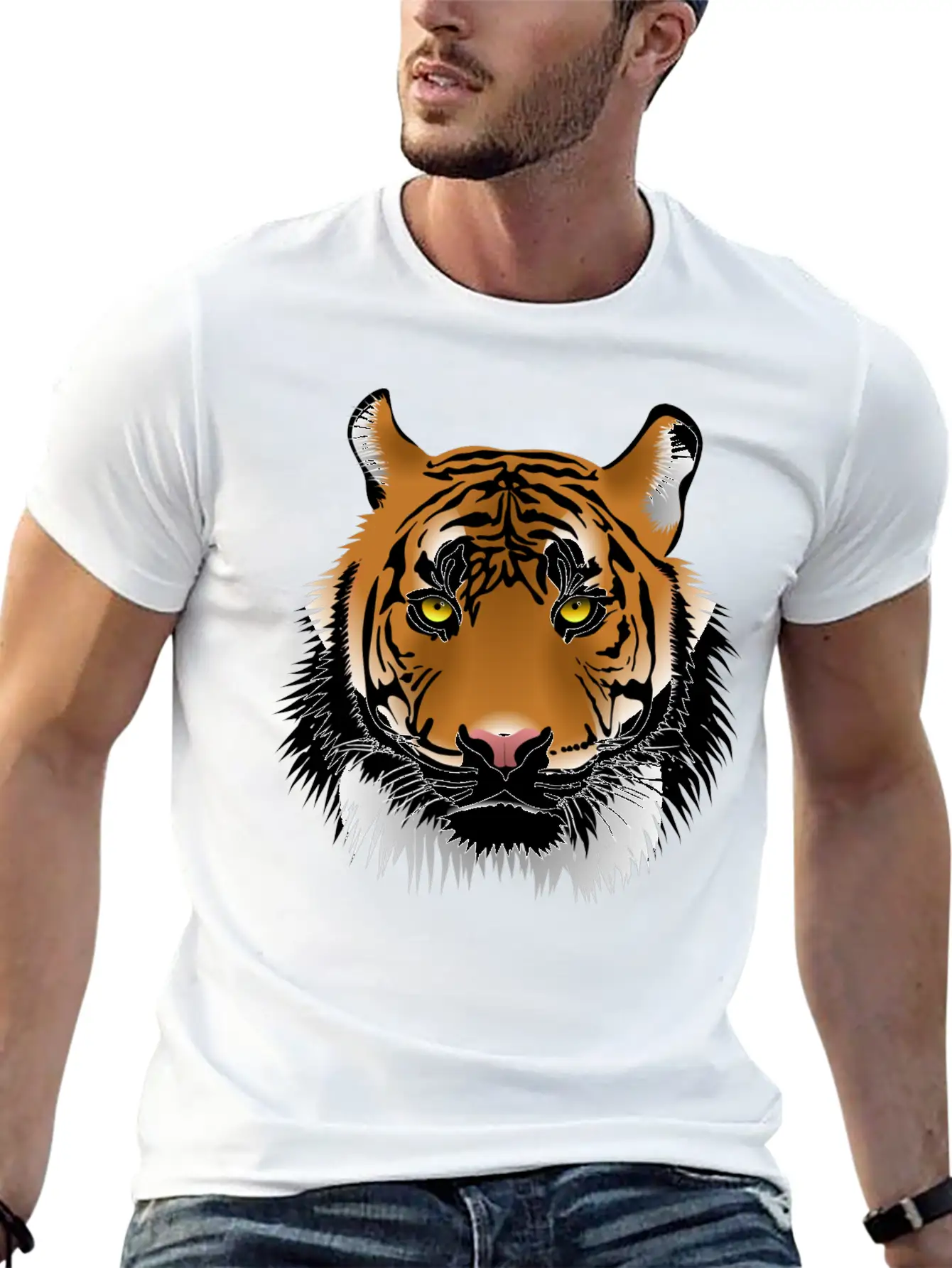 Tiger Design Timeless Short Sleeve Tee – Comfy And Minimalist Design
