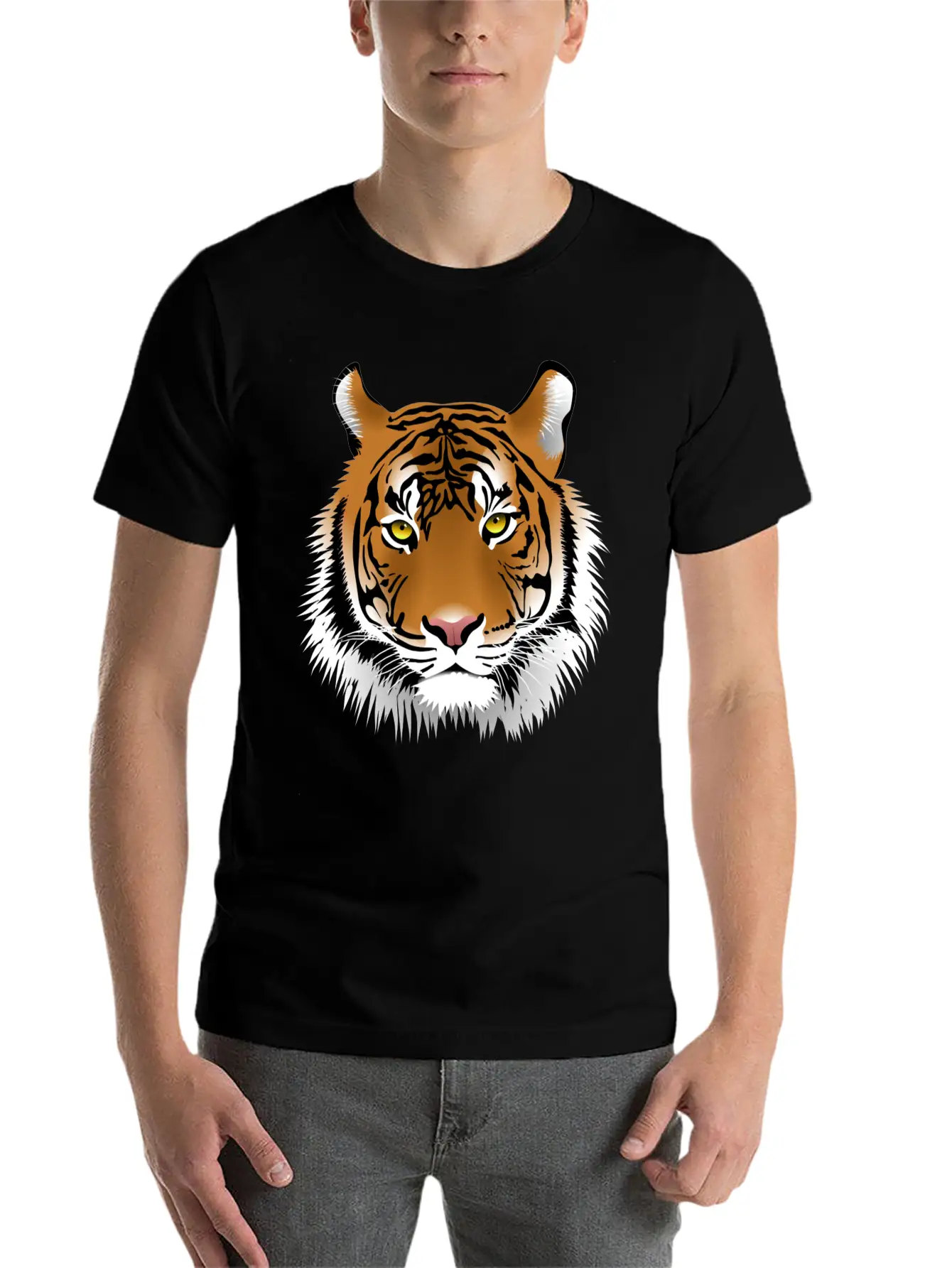 Tiger Design Timeless Short Sleeve Tee – Comfy And Minimalist Design