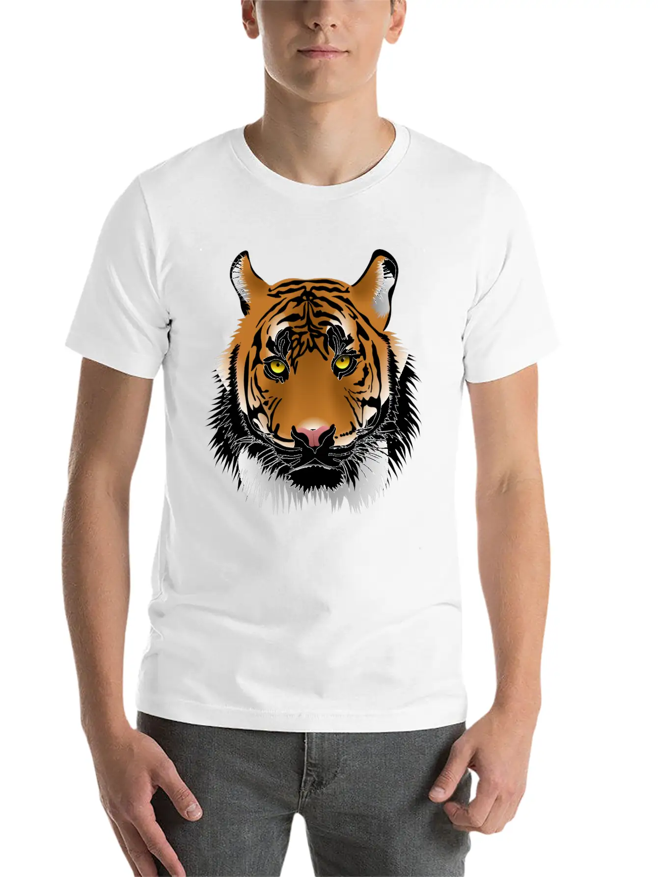 Tiger Design Timeless Short Sleeve Tee – Comfy And Minimalist Design