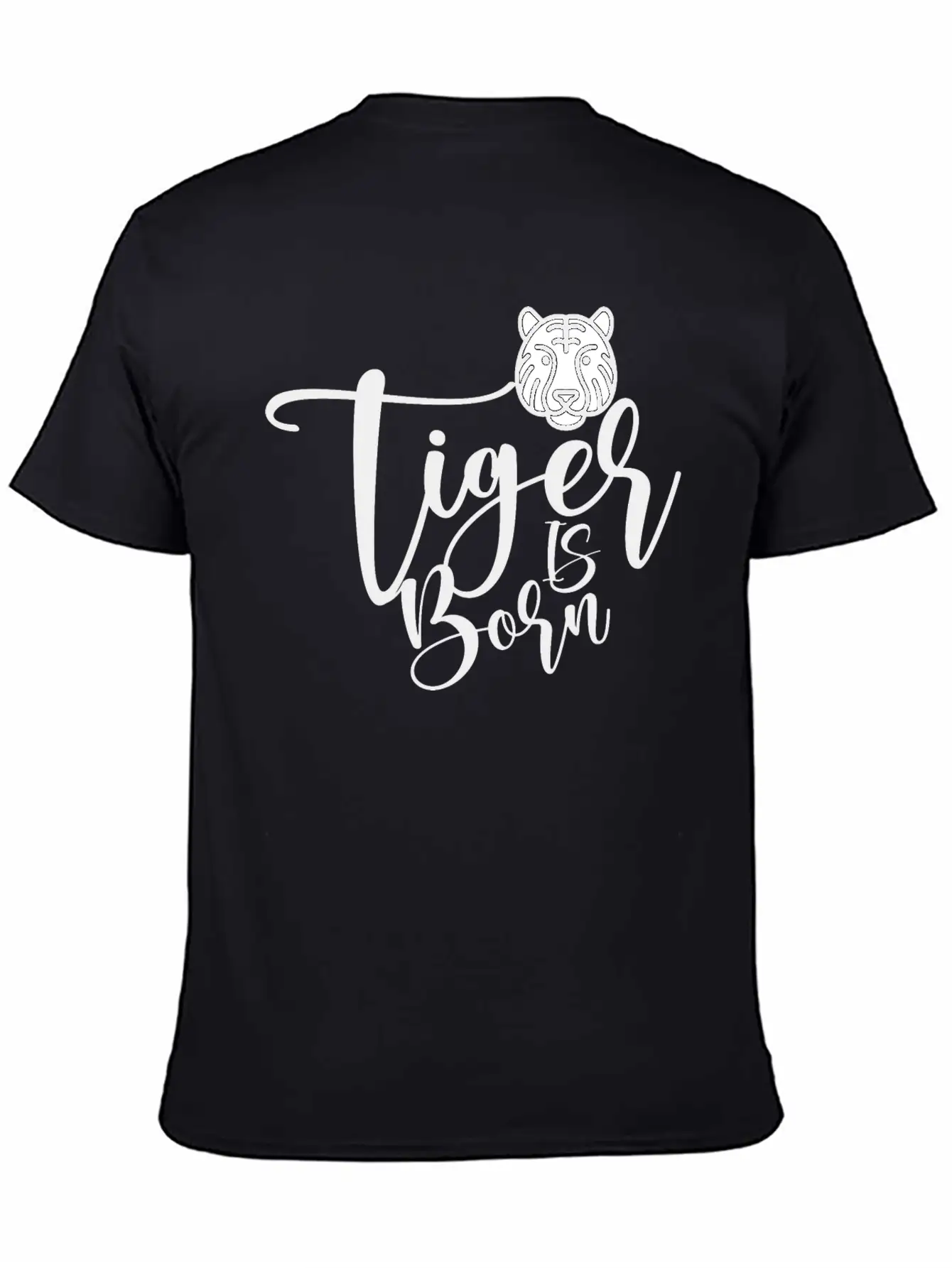 Tiger Illustration With Quote Says A Tiger Is BORN Comfortable Minimalist Graphic Tee – Summer Style Essential